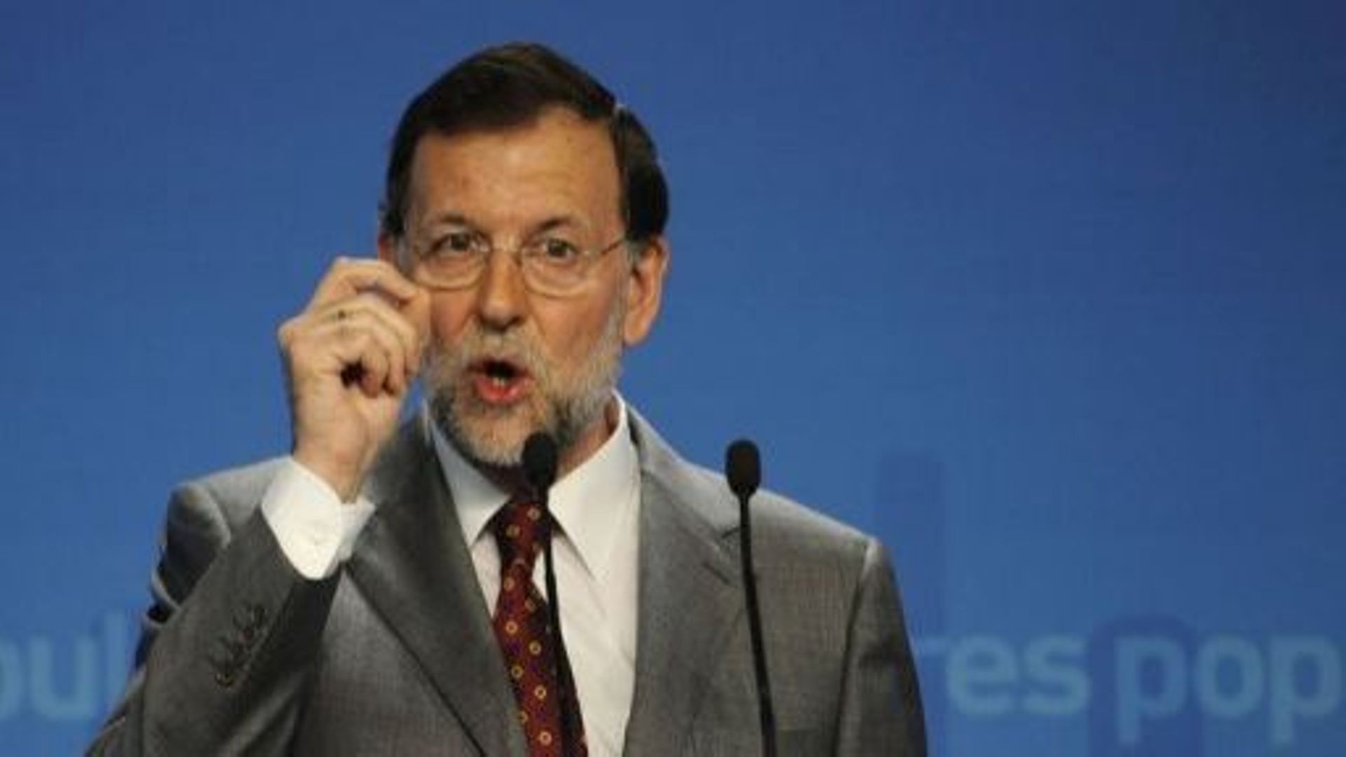 Le Premier ministre espagnol Mariano Rajoy le 28 mai 2012 à Madrid