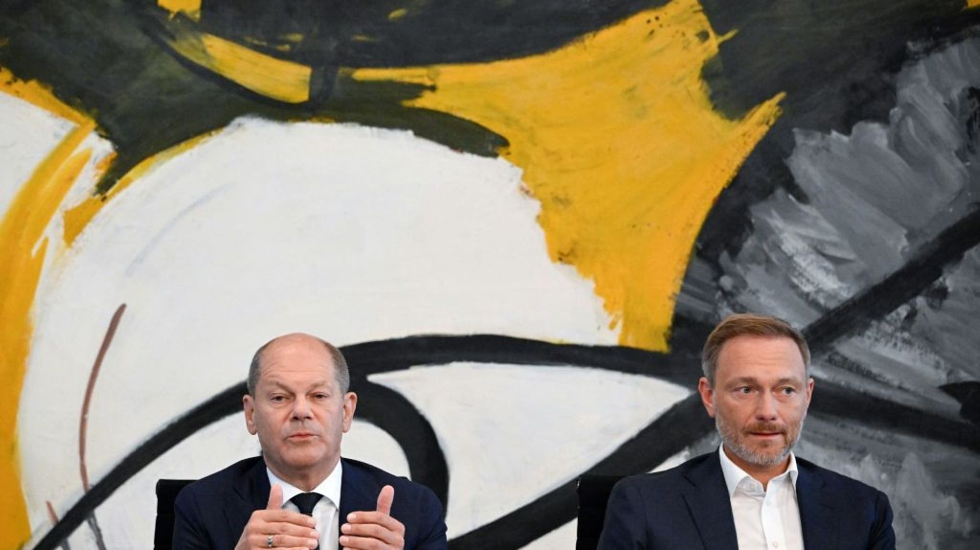 Le chancelier allemand Olaf Scholz et le ministre allemand des Finances Christian Lindner, le 4 août 2022, à Berlin