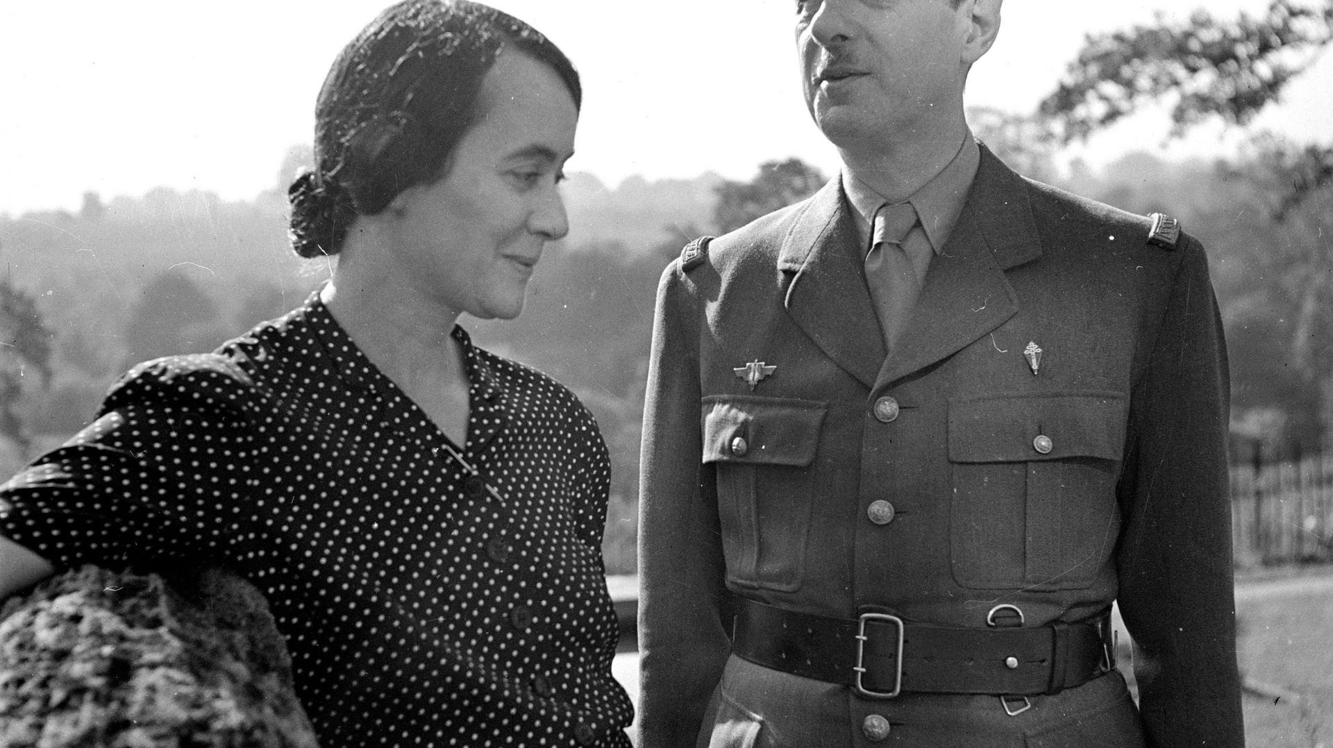 Yvonne et Charles de Gaulle en 1941