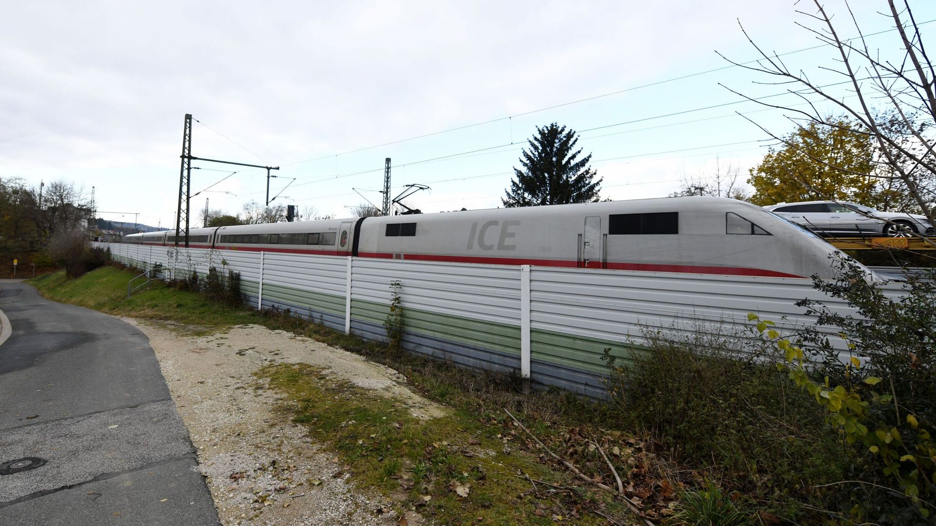 Le train arrêté en gare de Seubersdorf, le 6 novembre dernier