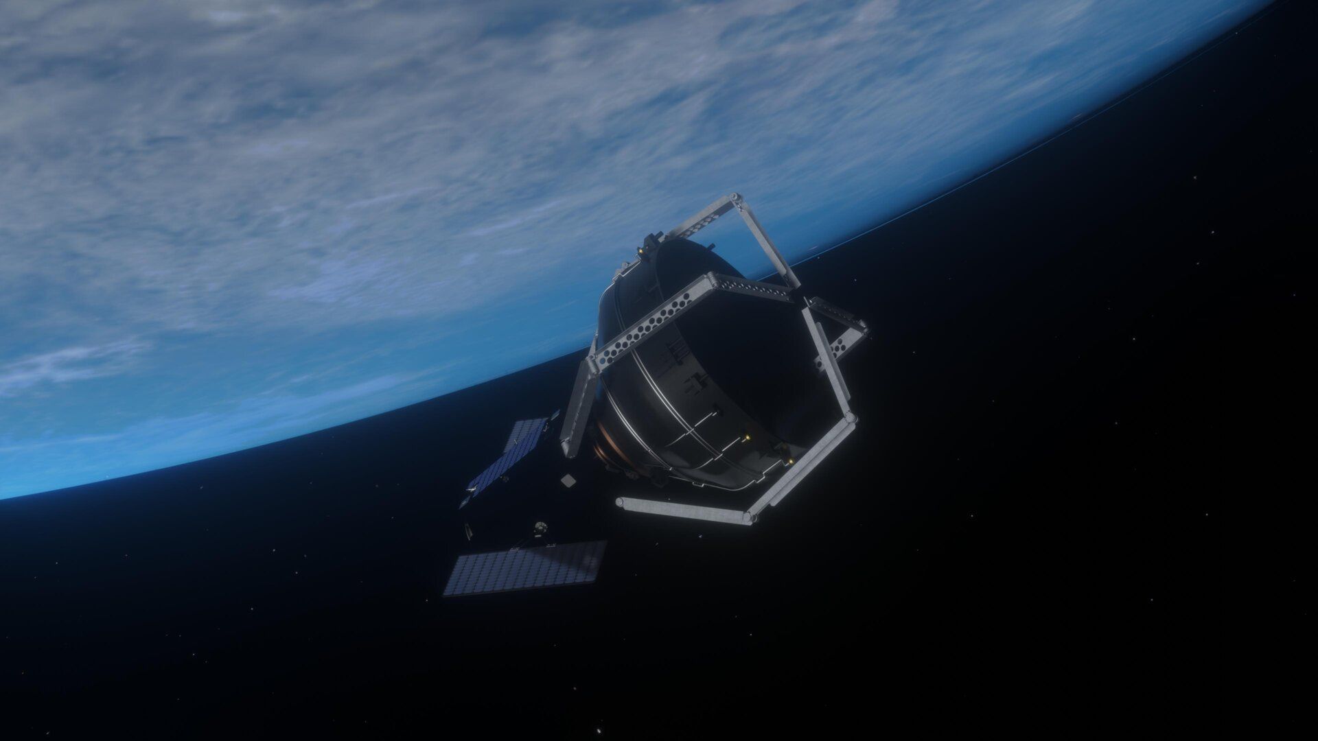 Une pince géante agrippera les déchets en orbite dans l'espace