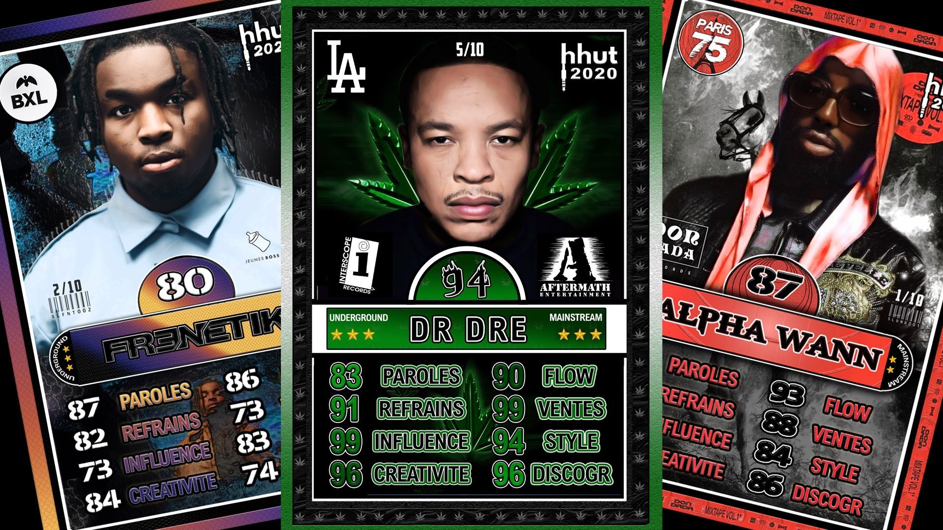 Choisis ta stratégie autour des cartes de collection Hip Hop Ultimate Team 