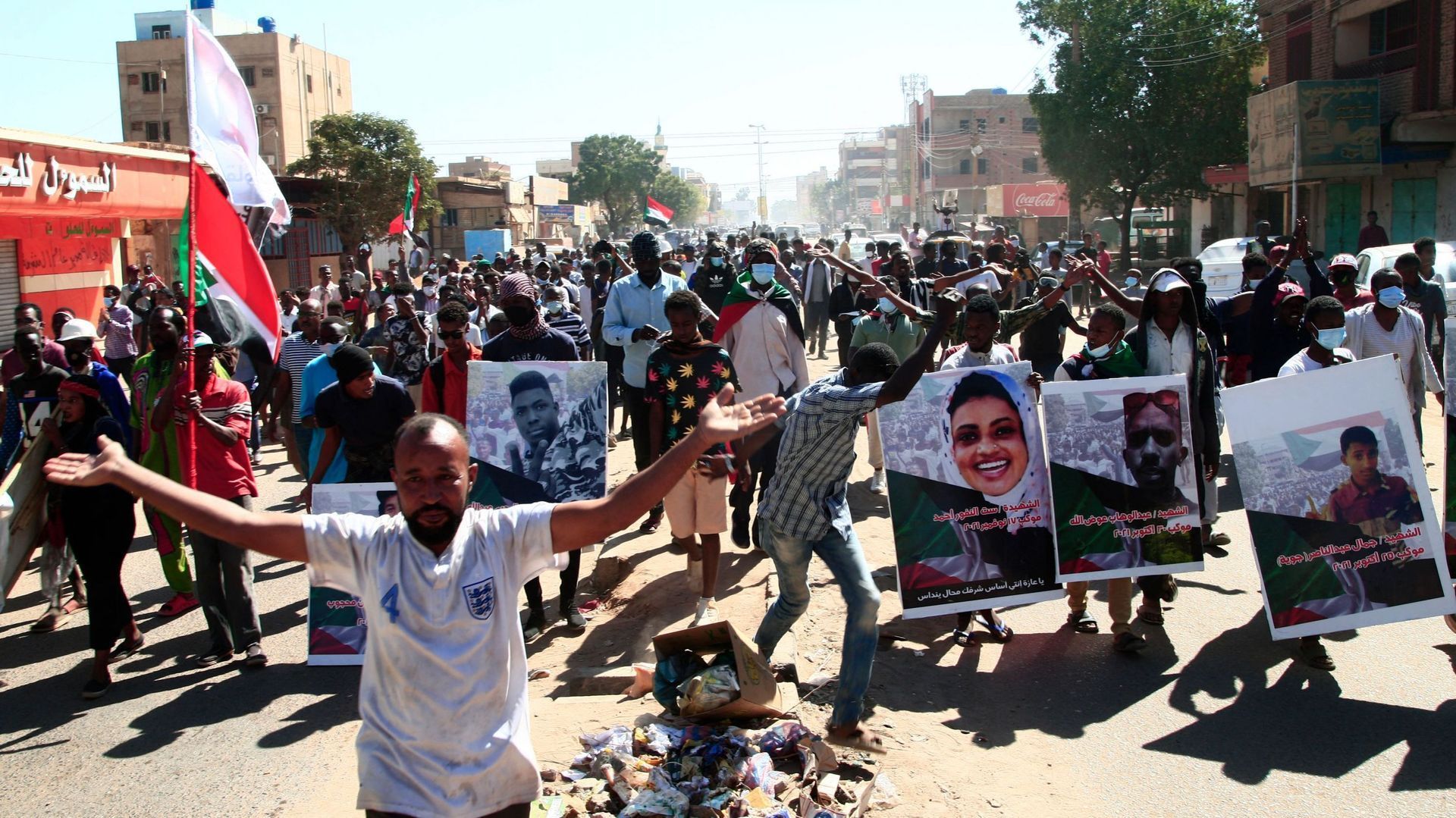 Manifestation à Khartoum en décembre 2021.