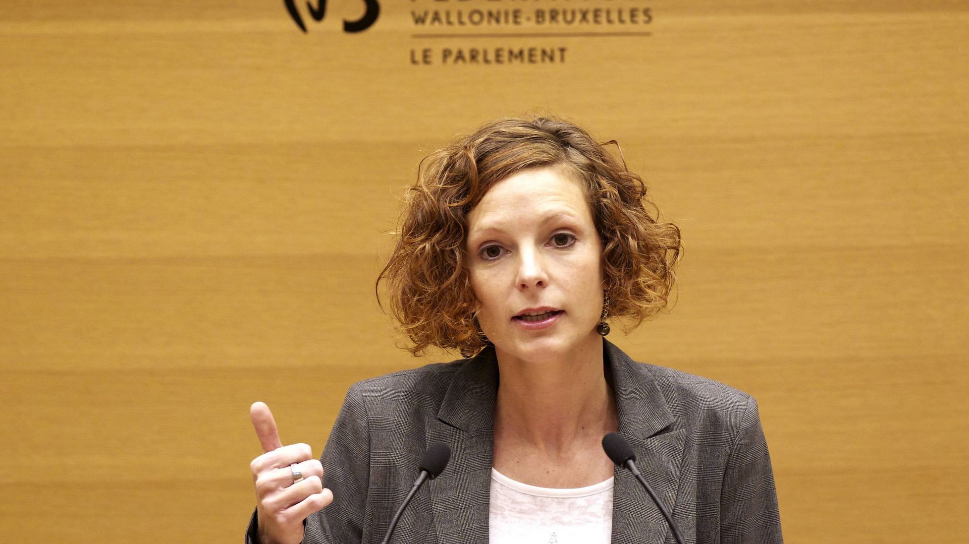 La ministre de l'Enseignement obligatoire, Marie-Martine Schyns (cdH)