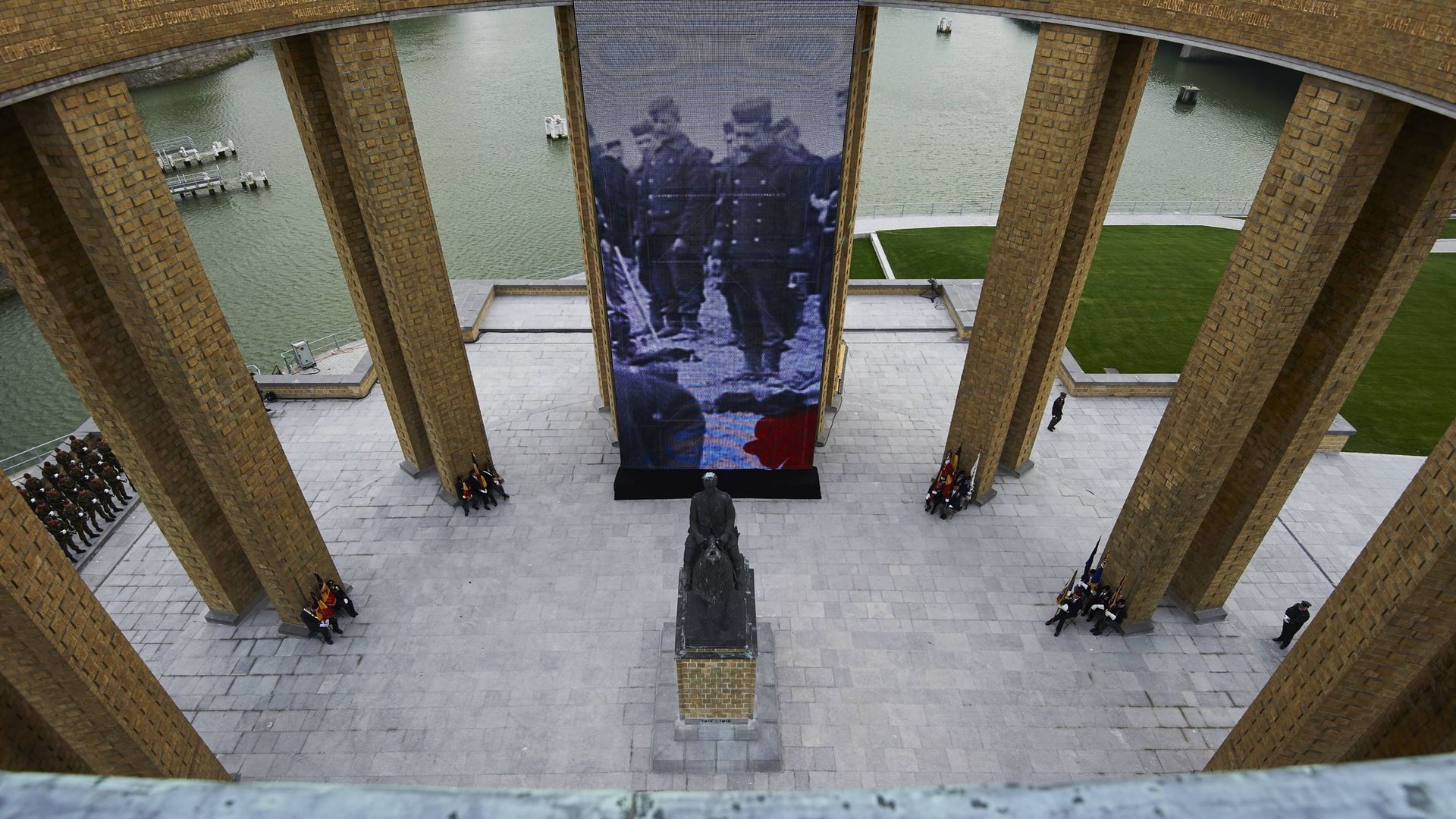 Intérieur du monument commémoratif à Nieuport, en 2014