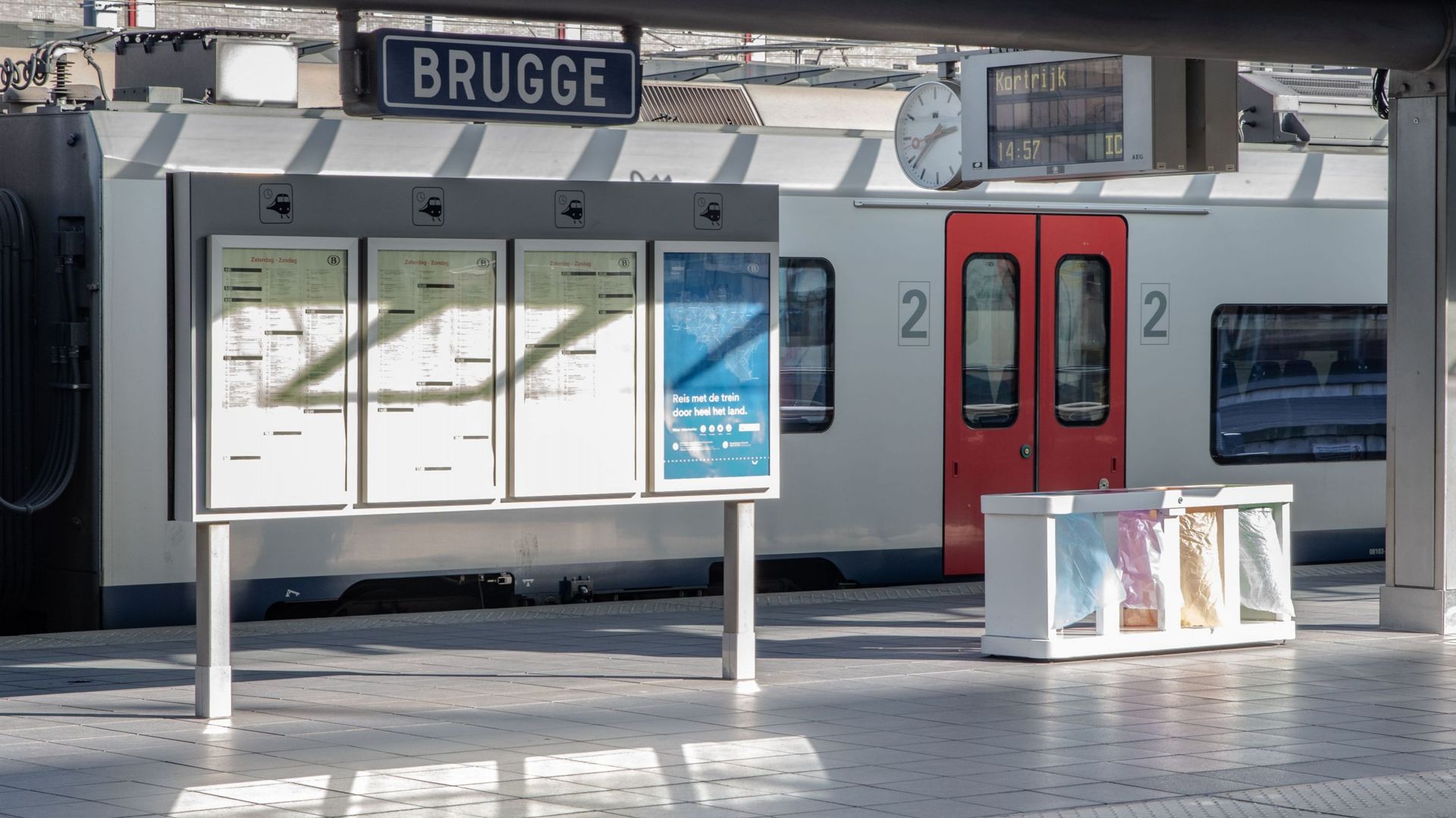 La circulation des trains entre Bruges et la Côte interrompue le 12 février