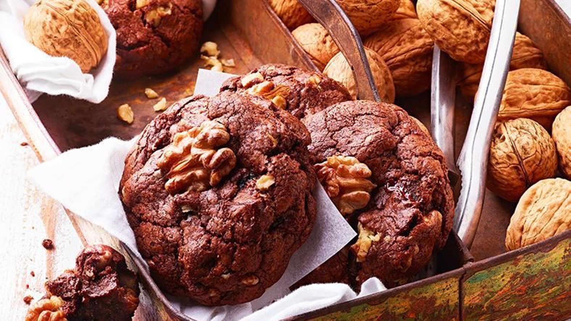 Cookies moelleux au chocolat et noix 