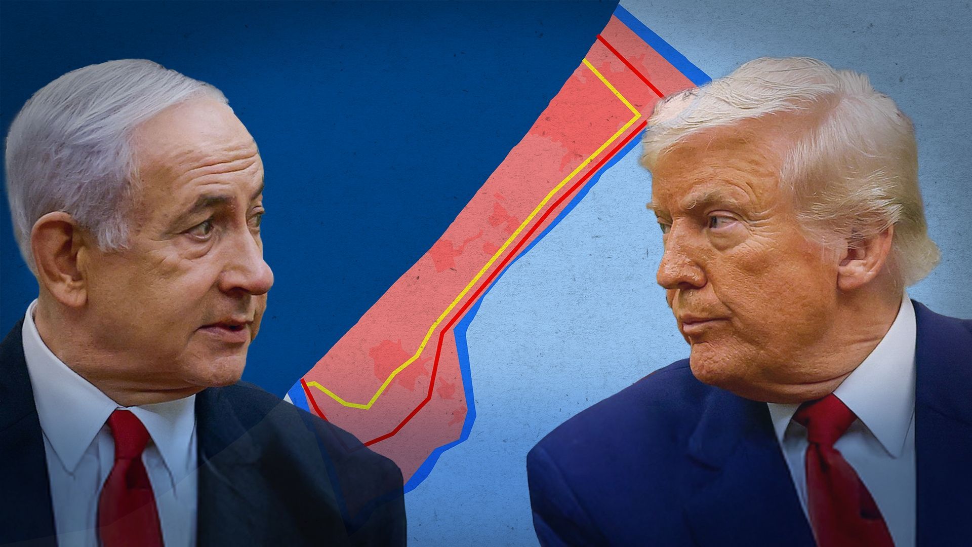 Rencontre Trump – Netanyahou : quel avenir pour la ligne jaune qui divise la bande de Gaza ? (Carte)