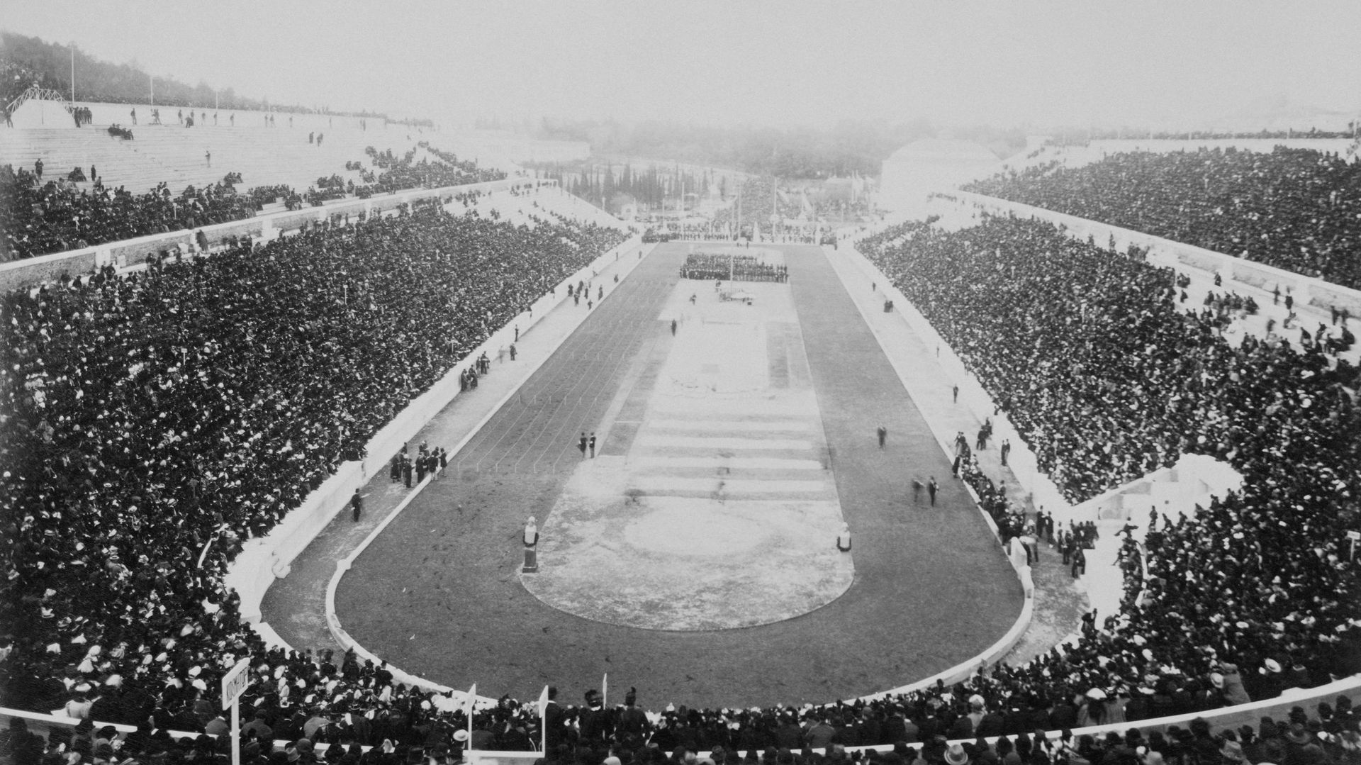 Les Jeux olympiques de 1896 à Athènes.