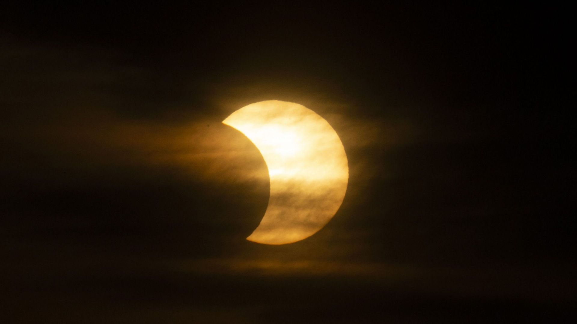 L’éclipse photographiée à New York le 10 juin 2021