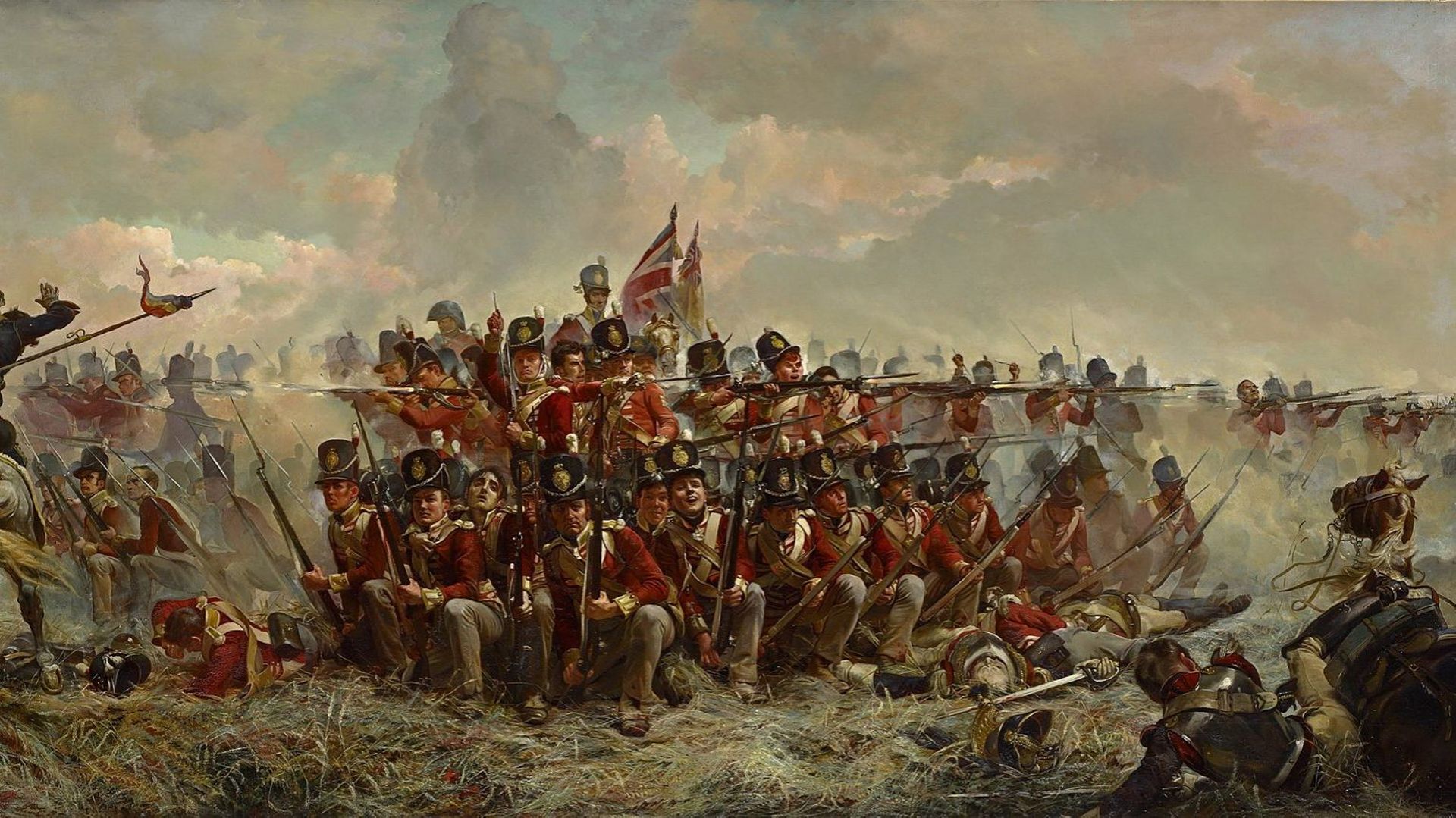 Ironie du sort, à Waterloo, Wellington a brillamment utilisé la technique du "carré" contre Napoléon, face aux assauts de la cavalerie de Ney.