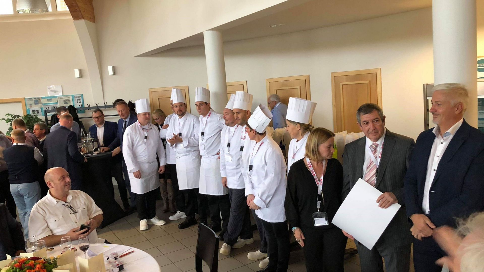 Les participants au concours du meilleur chef de cuisine collective 2018