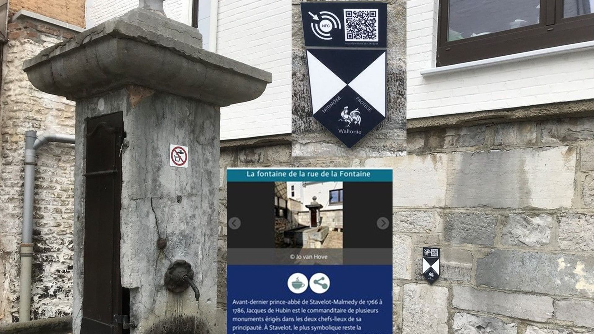 En scannant avec un smartphone un des codes présents sur la plaquette, diverses informations sur le monument ou le lieu classé s'affichent. 