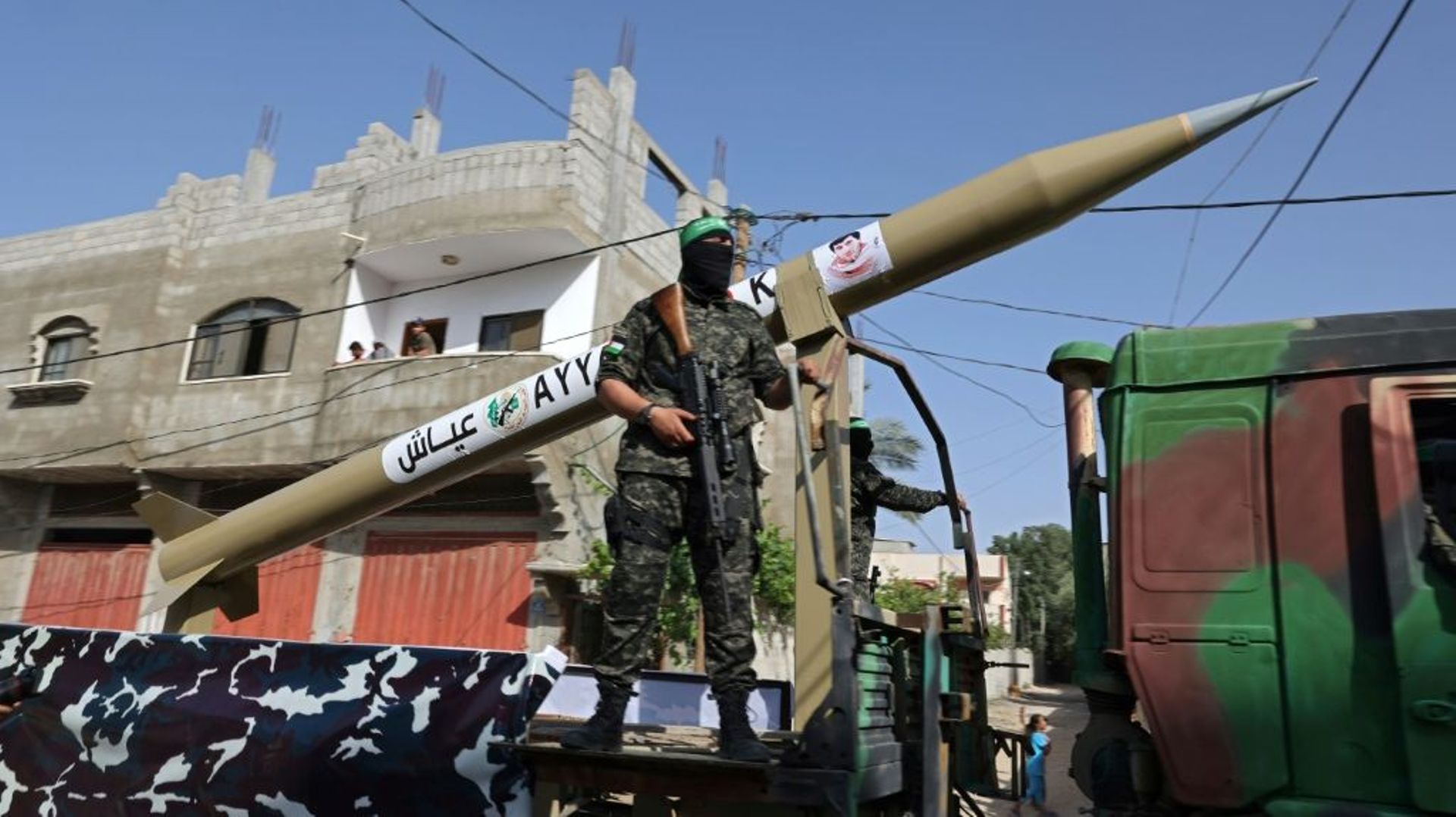 Des combattants du Hamas défilent dans la bande de Gaza, le 28 mai 2021