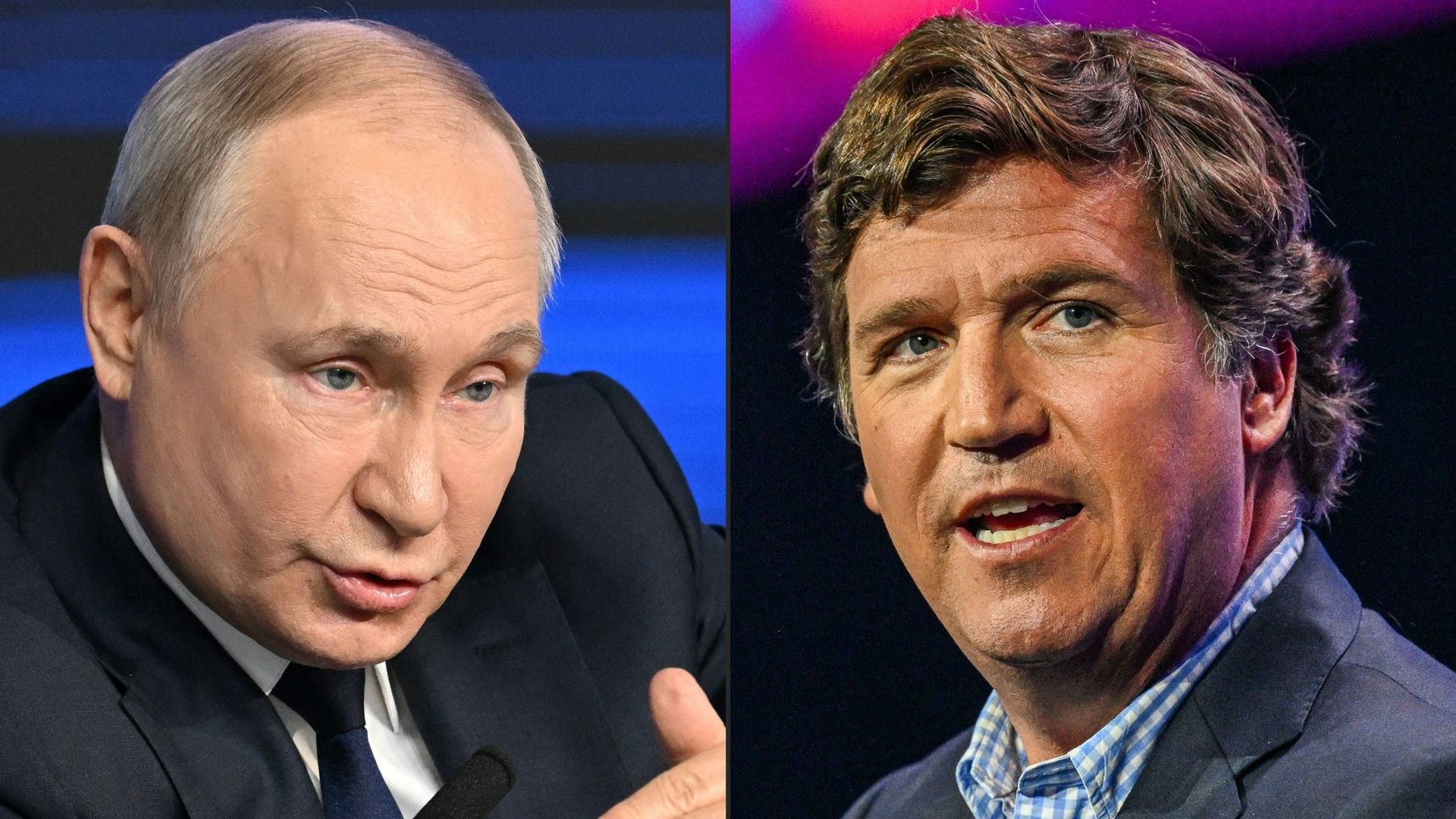 Tucker Carlson, l’ancien présentateur vedette de Fox News a annoncé le 6 février 2024 qu’il ferait l’interview de Vladimir Poutine, candidat à sa propre succession à la présidence de la Fédération de Russie.