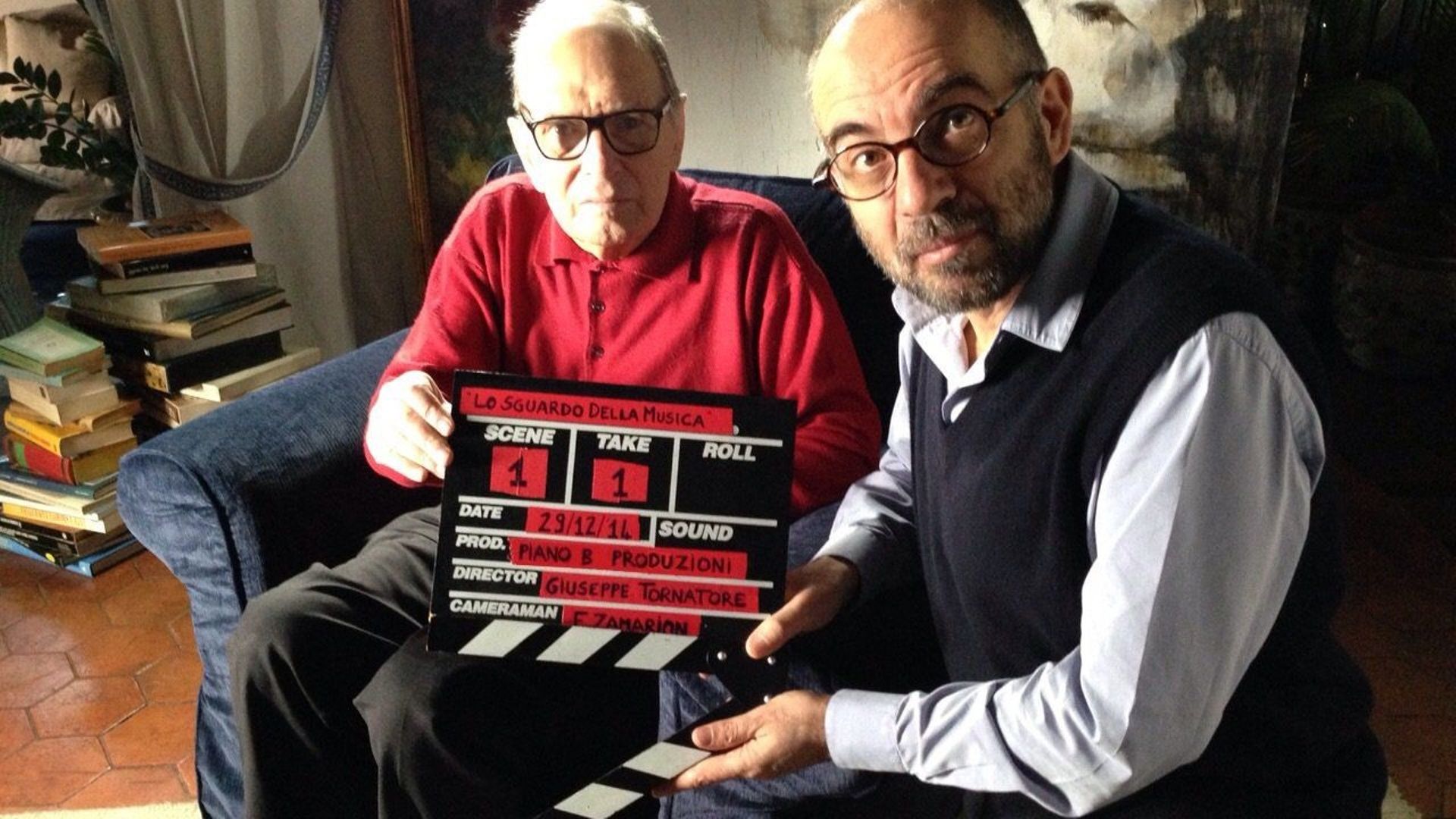 Ennio Morricone et Giuseppe Tornatore dans "Ennio : The Maestro" (2021)