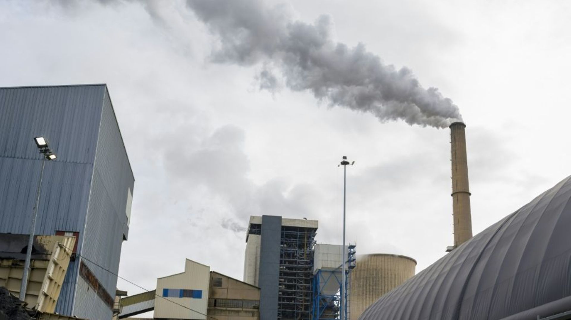La centrale au charbon Emile Huchet à Carling / Saint-Avold, dans le département de la Moselle, le 14 février 2022