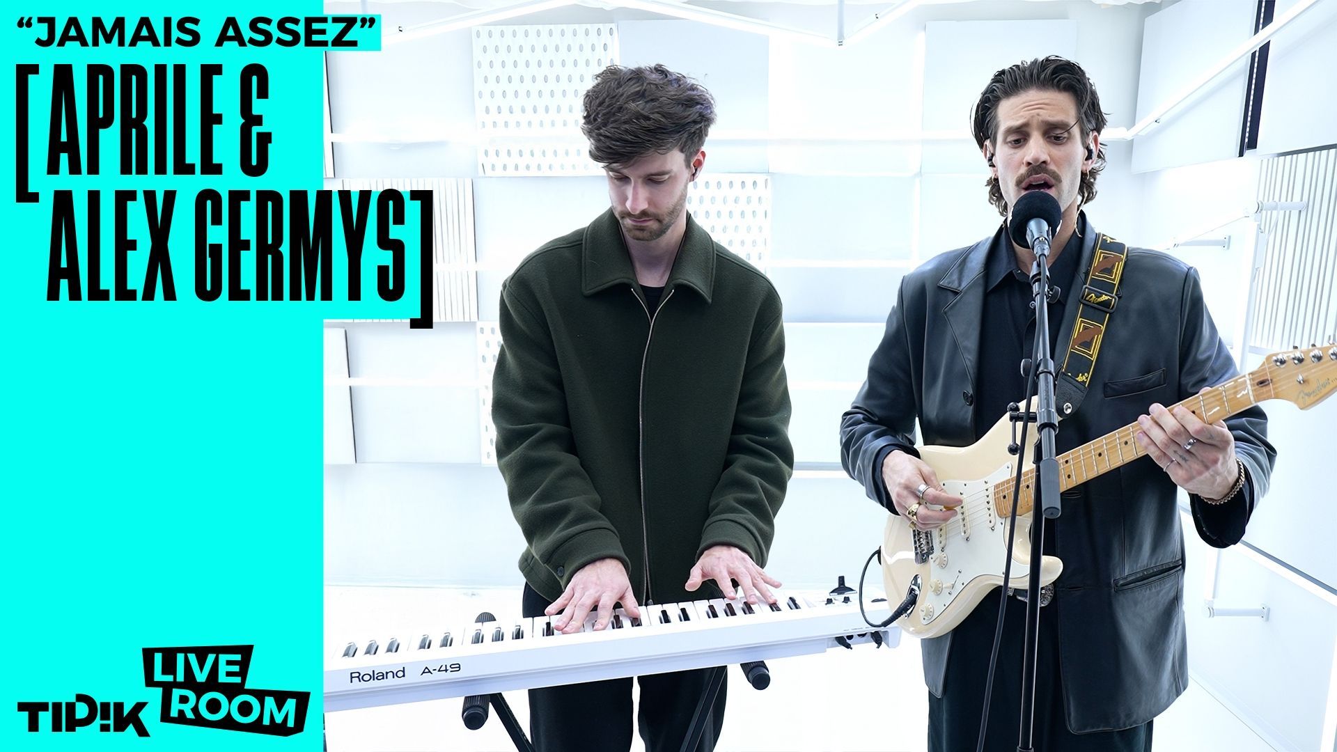 Alex Germys et Aprile interprètent "Jamais assez" dans la Tipik Live Room