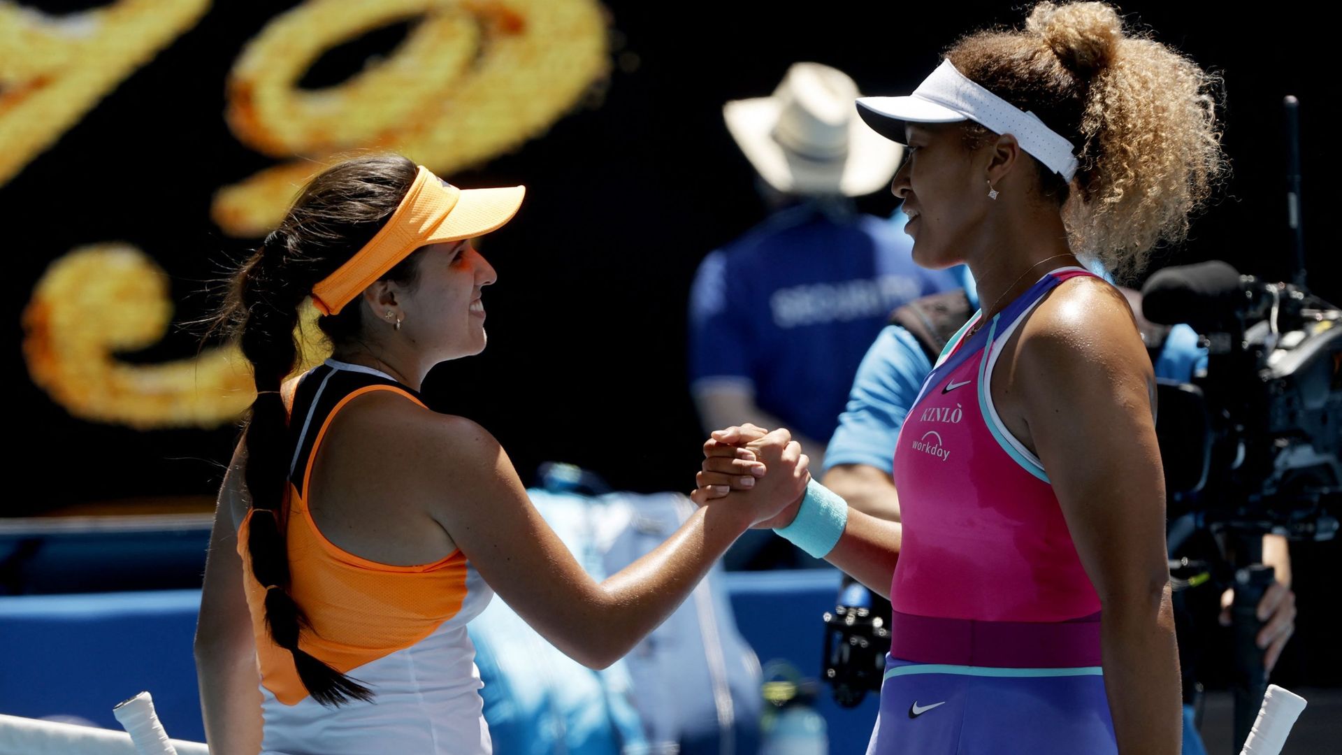 Tennis, Open d'Australie : Naomi Osaka, à droite