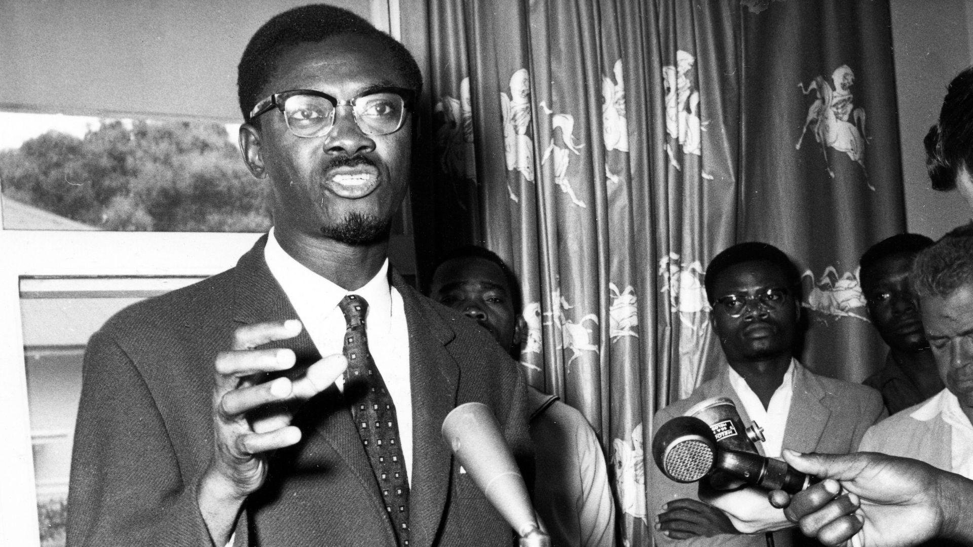 Patrice Lumumba, premier chef du gouvernement de la RDC après son indépendance de la Belgique le 30 juin 1960.