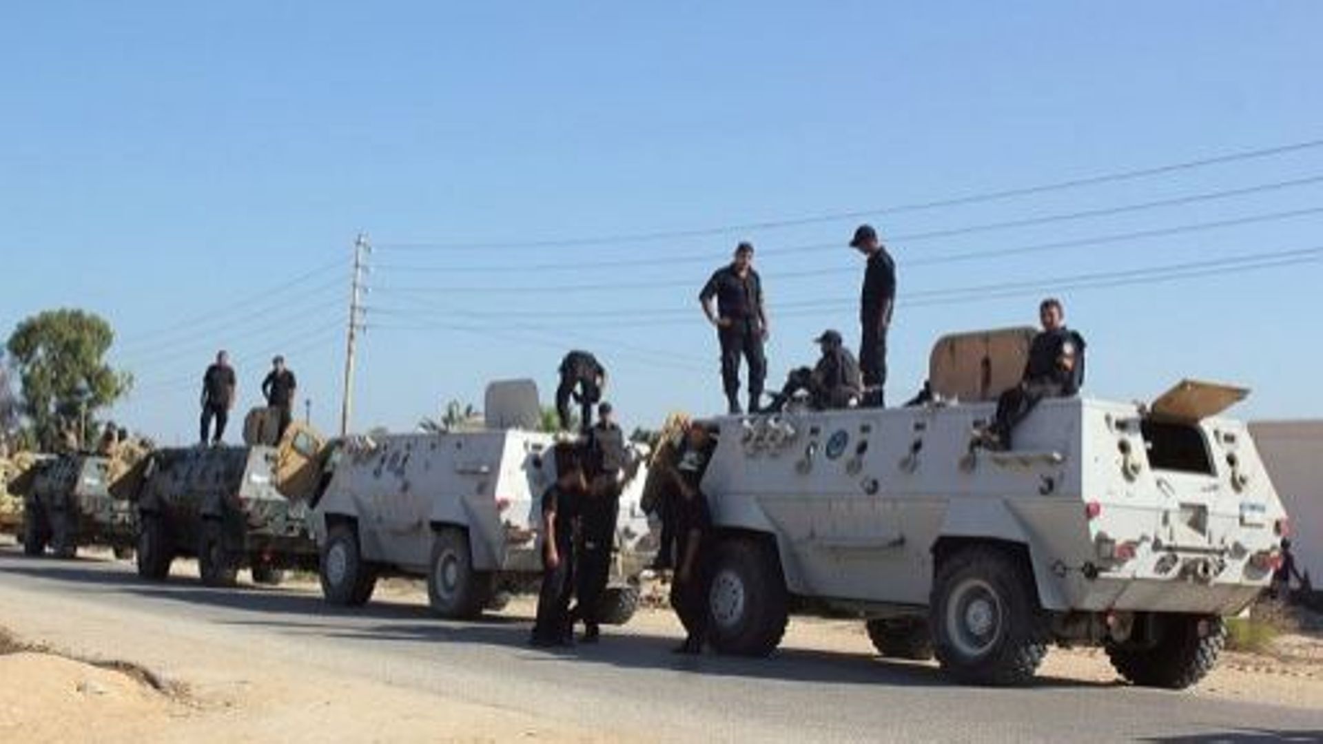 Des forces de sécurité égyptiennes en opération dans la péninsule du Sinaï, le 8 août 2012