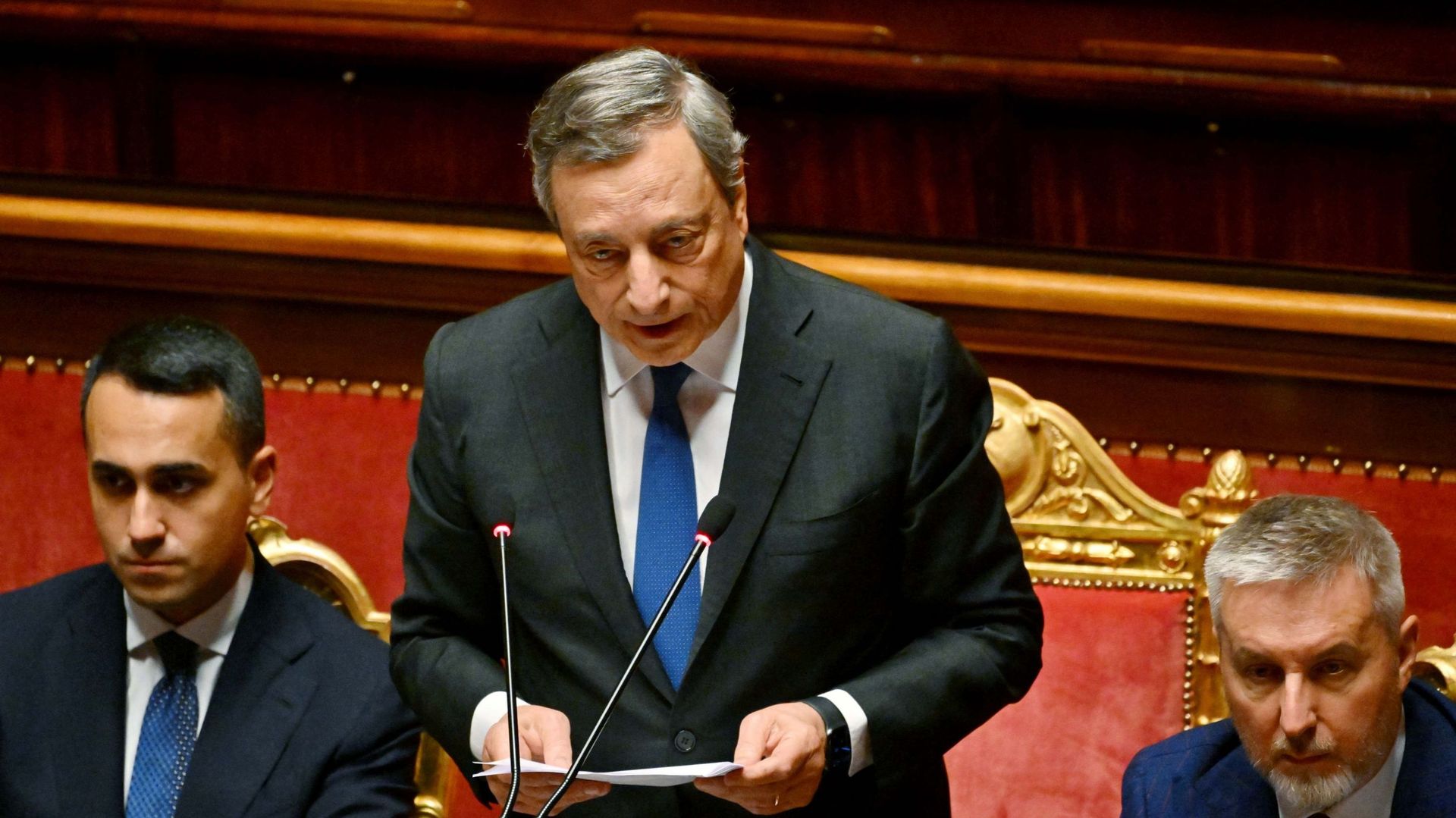 Italie : le Premier ministre Mario Draghi appelle à un nouveau "pacte" de  confiance pour sauver son gouvernement - rtbf.be