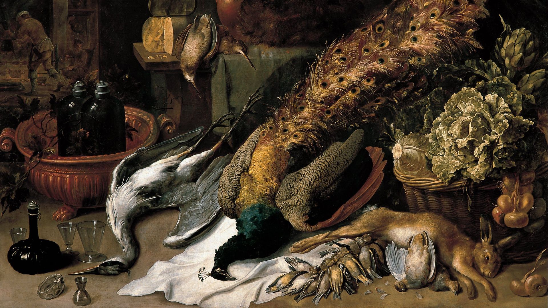 Frans Snijders, Nature morte avec un rafraîchisseur à vin - Gemäldegalerie Alte Meister.