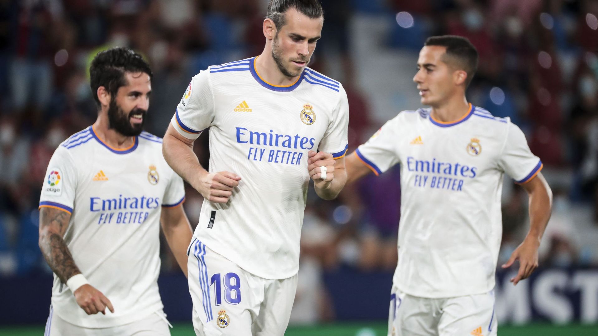 Gareth Bale ouvre la marque pour le Real Madrid.