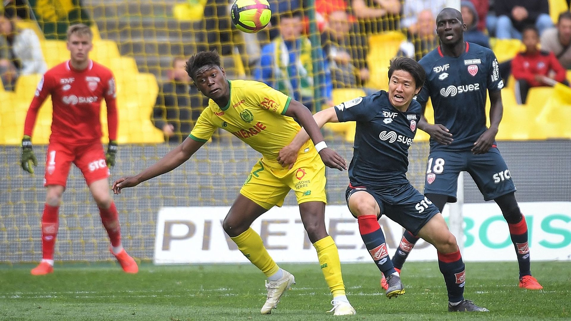 Anthony Limbombe face à Dijon en mai 2019.