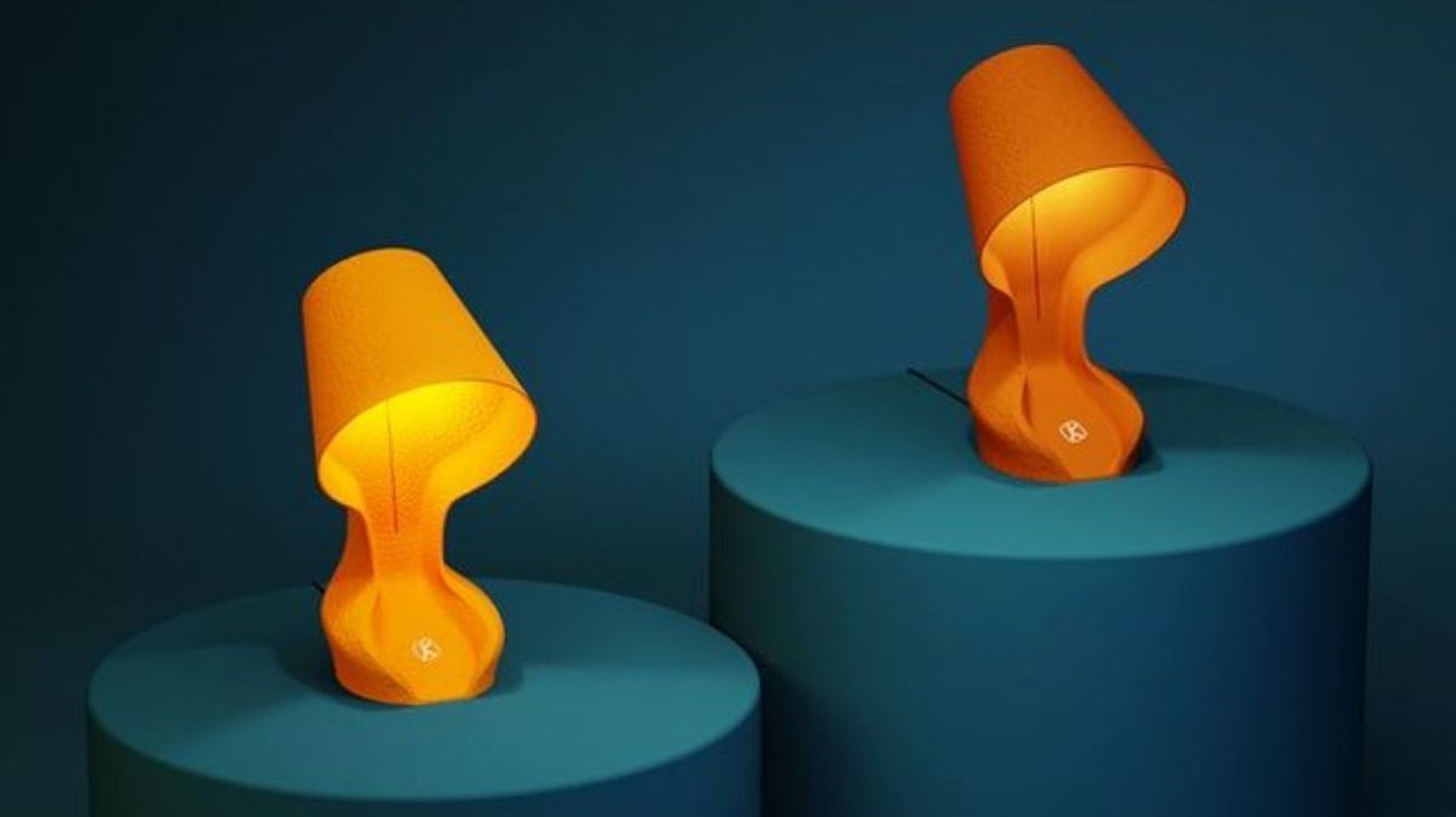 Le crush déco : la lampe imprimée 3D fabriquée à partir de peau d'orange.