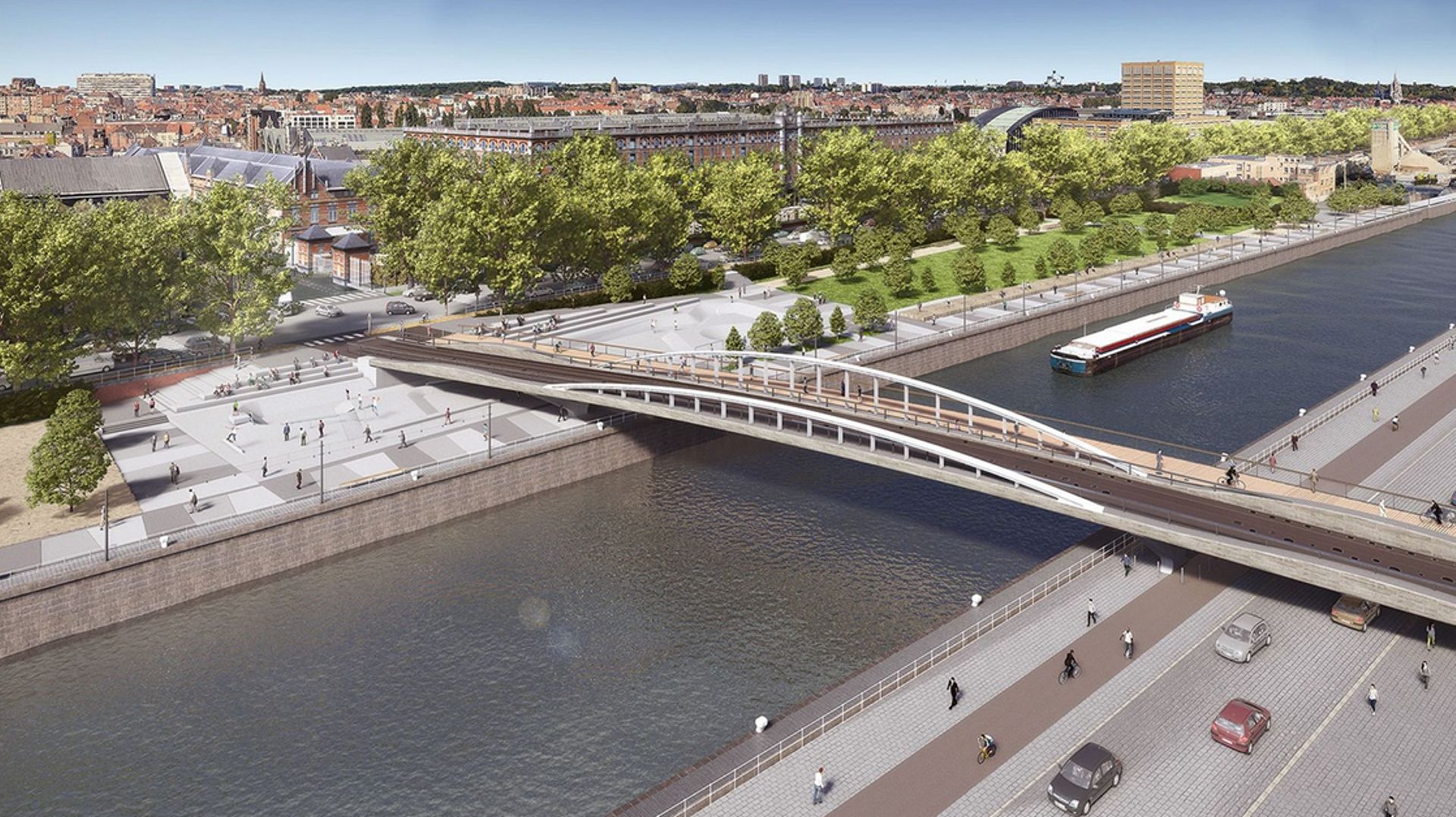 Bruxelles: la nouvelle passerelle sur le canal sera nommée "Pont Suzan Daniel"