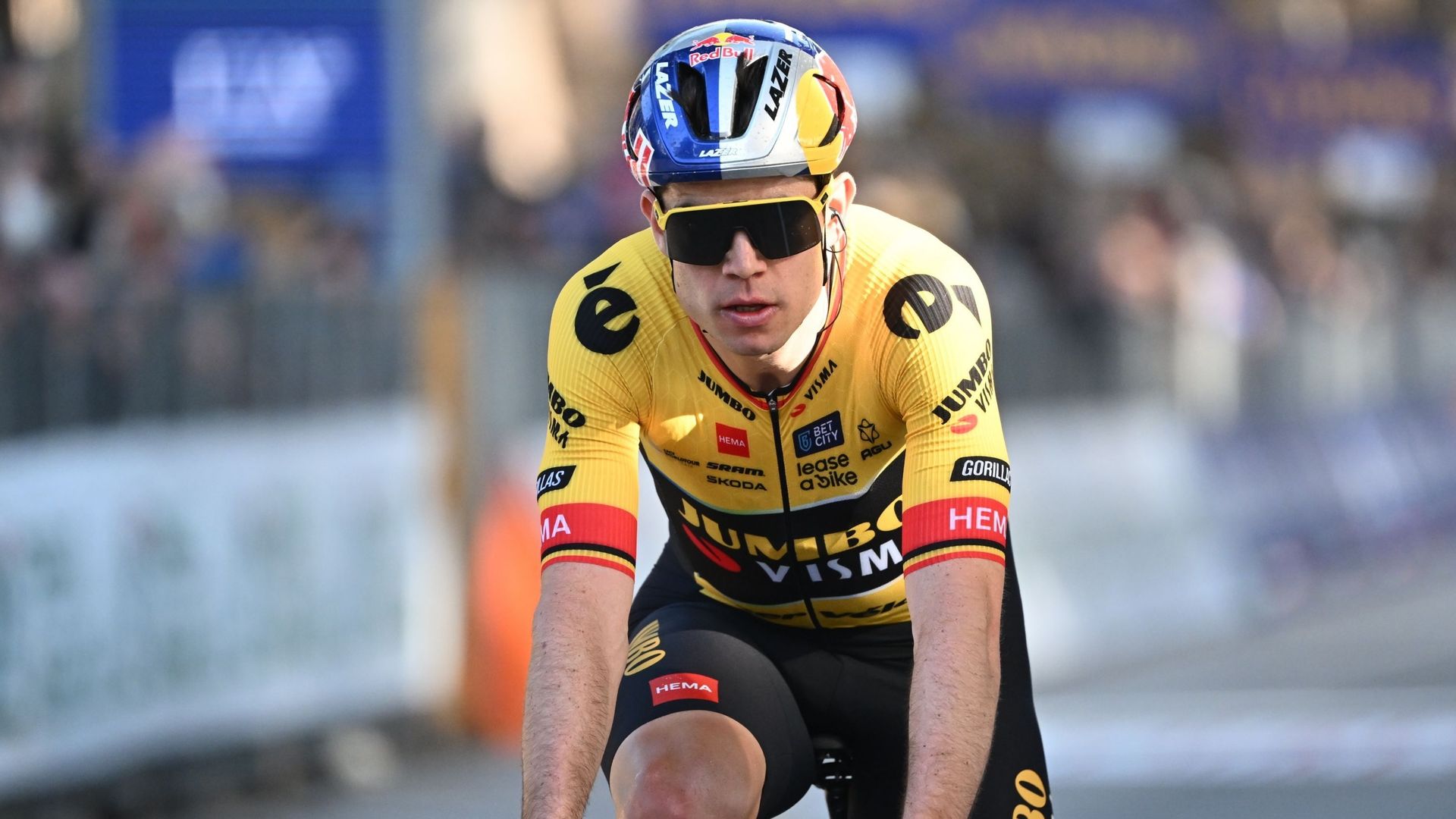 Wout van Aert lors de la 2e étape de Tirreno-Adriatico.