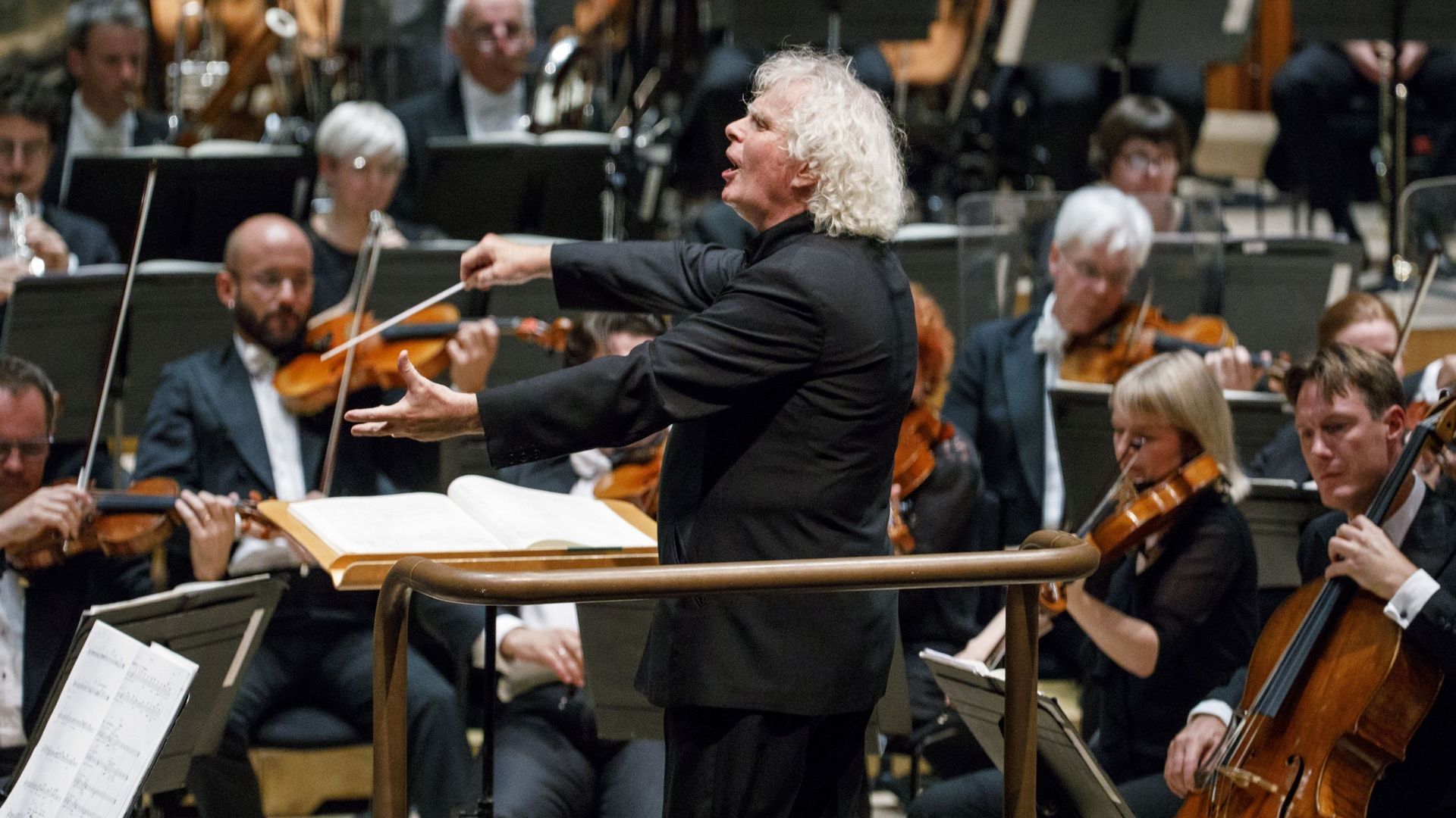 Le London Symphony Orchestra, ici dirigé en 2017 par son directeur musical Simon Rattle. 