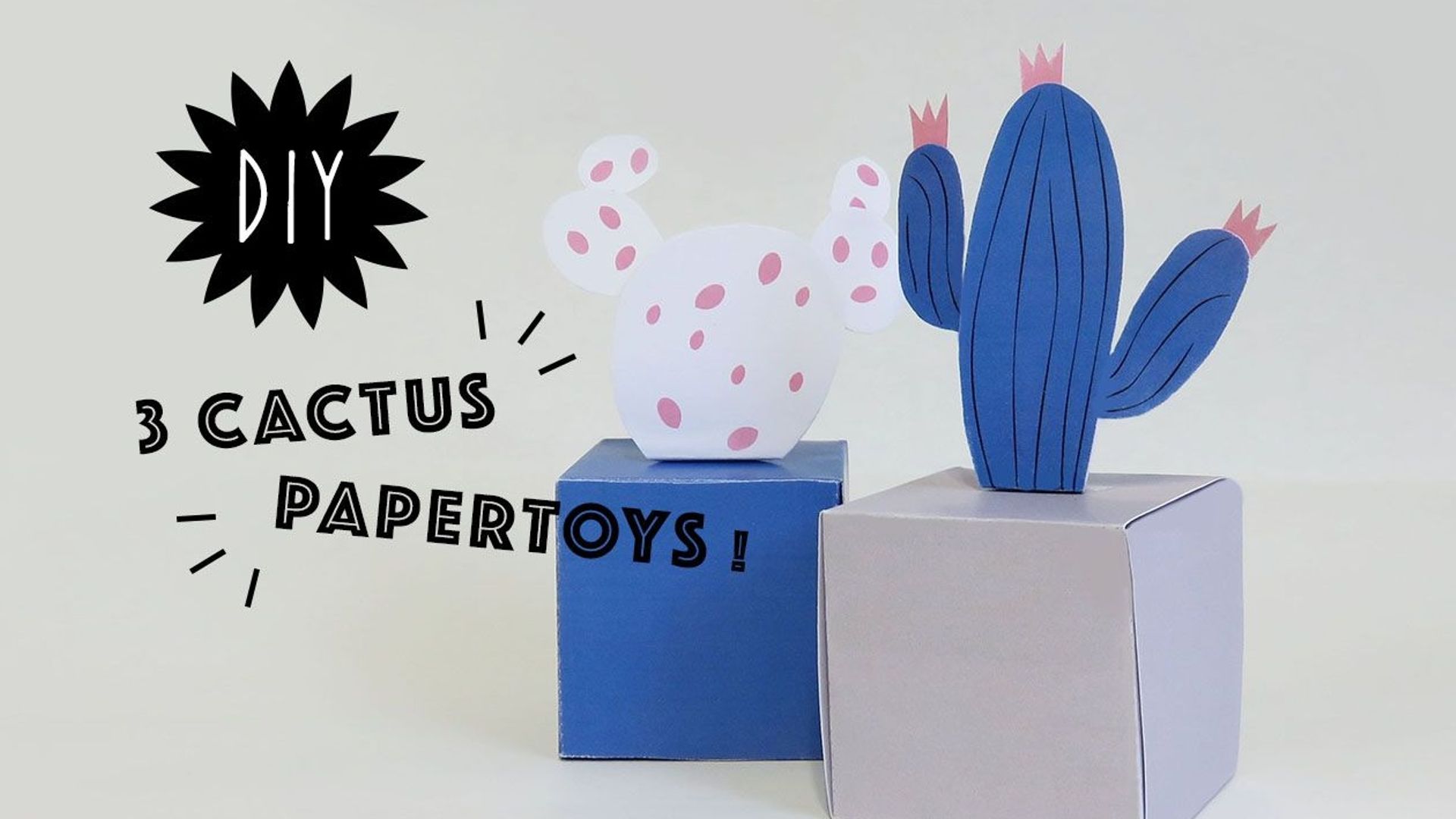 Le papertoy de la semaine : Marcus, le cactus 