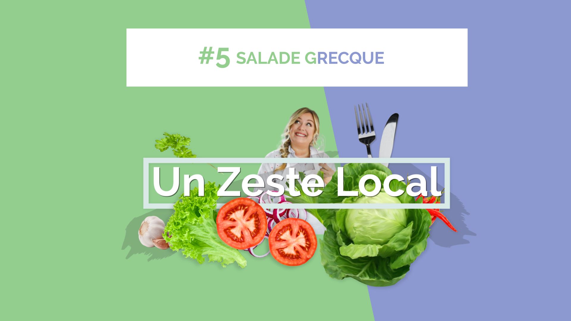 La recette de Leslie : Salade grecque et brochette de scampis marinés