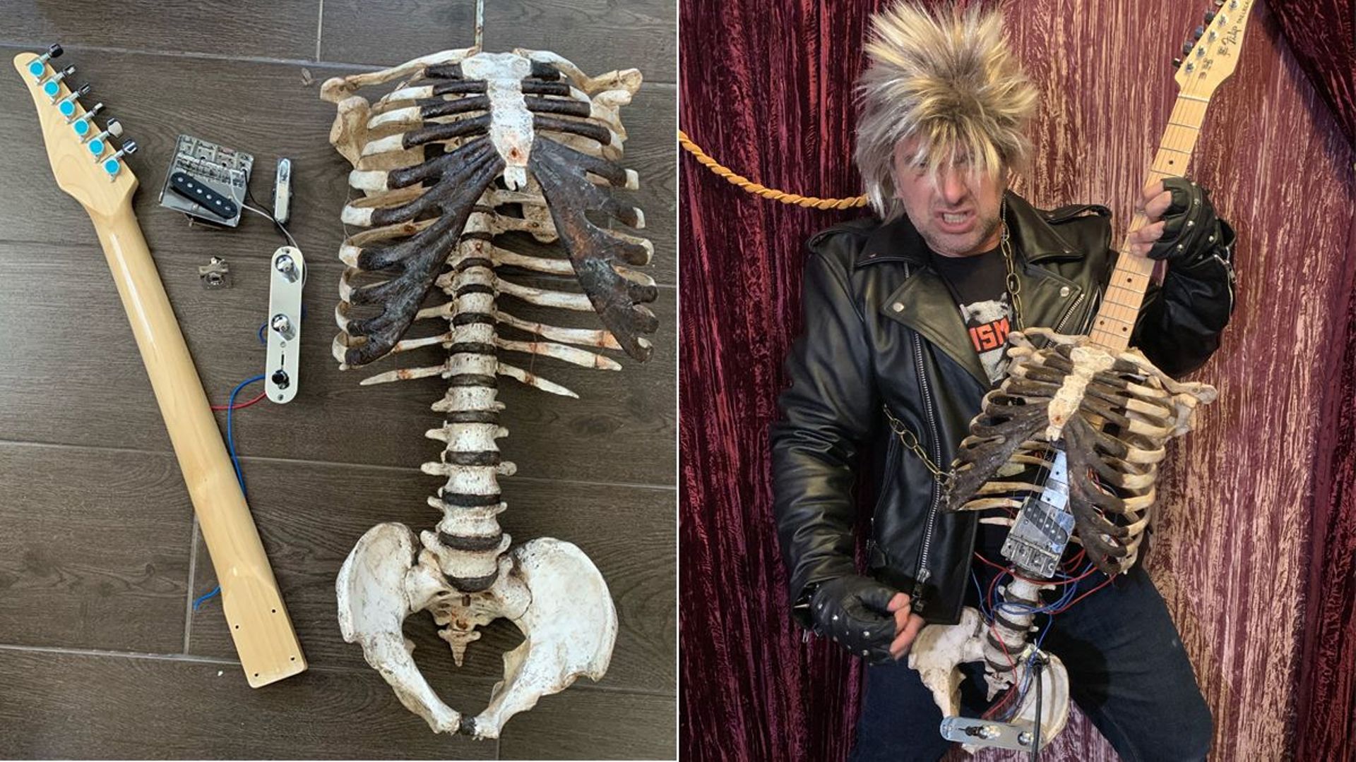 [Zapping 21] Un fan de metal a transformé le squelette de son oncle décédé en guitare