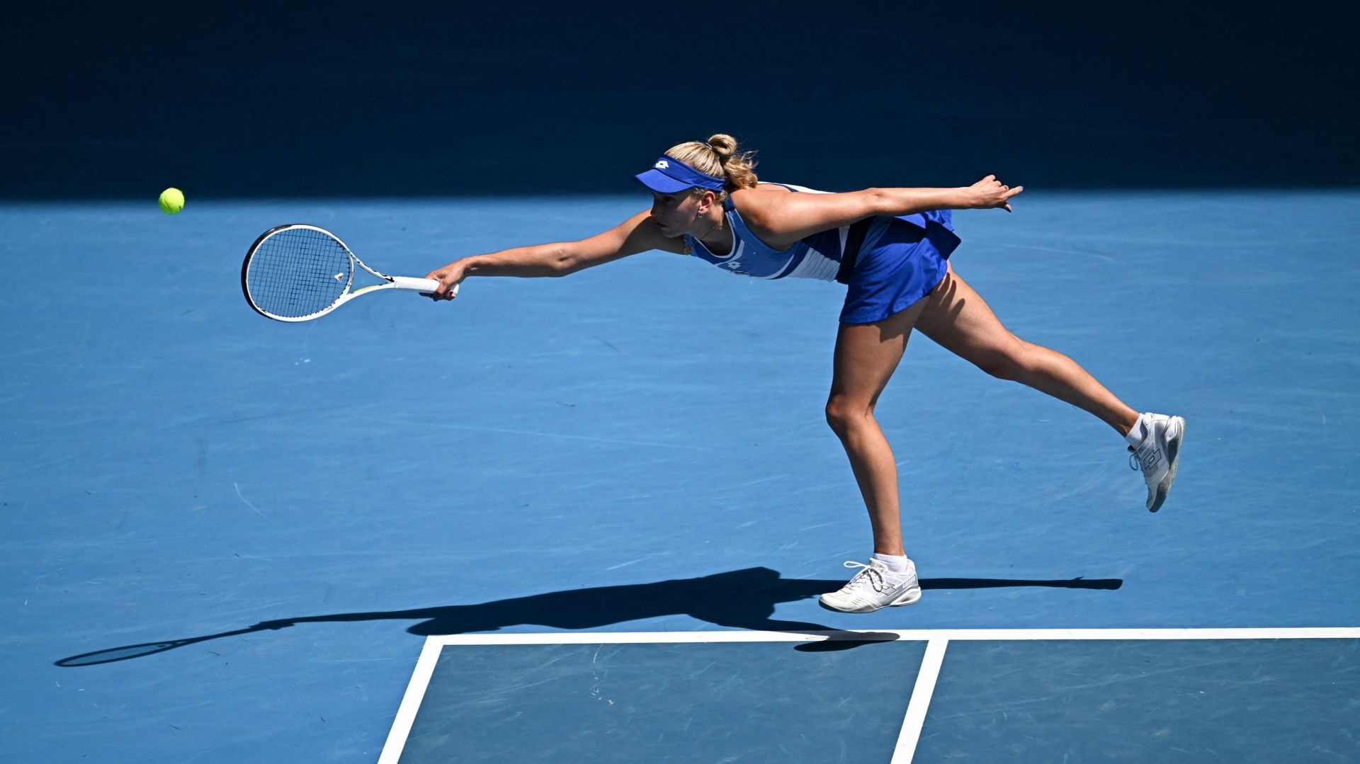 Elise Mertens durant son troisième tour à l’Open d’Australie