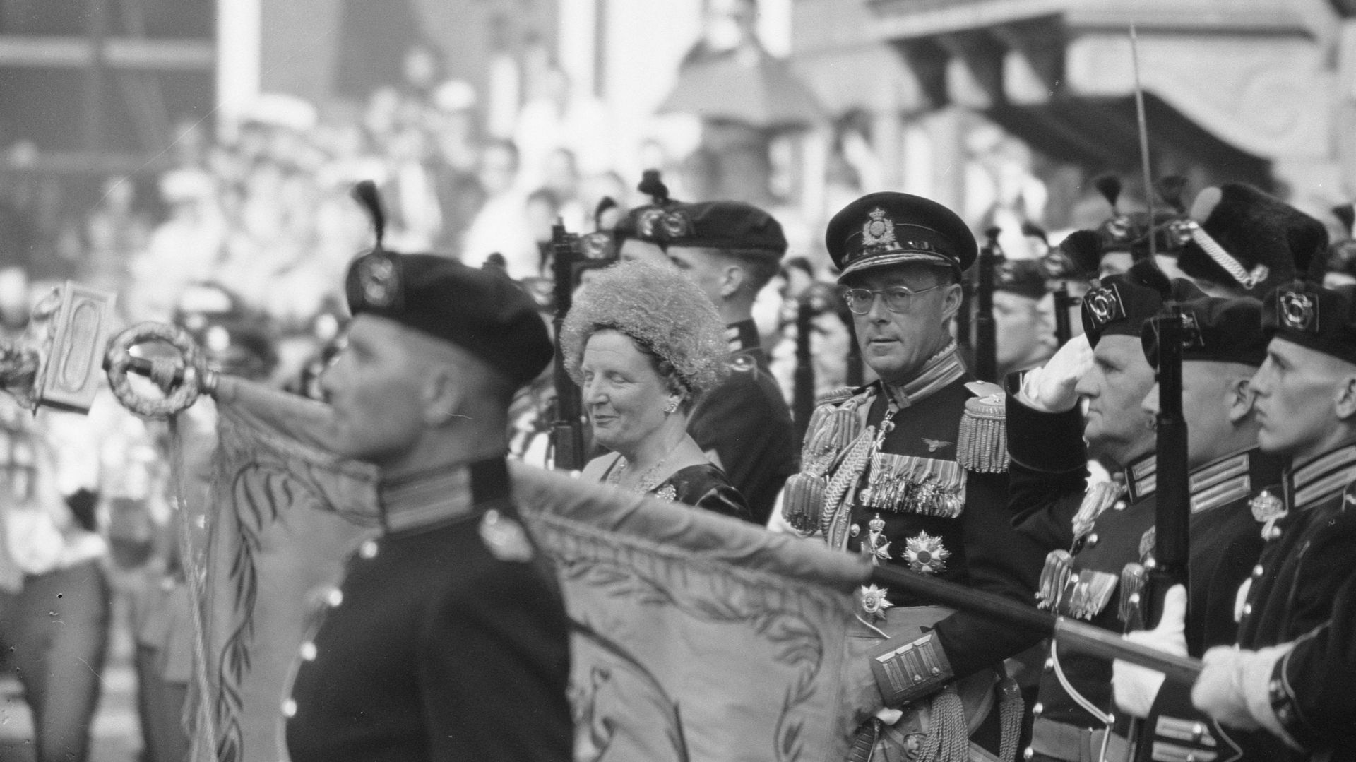La Reine Juliana et le Prince Bernhard en 1961 (illustration)