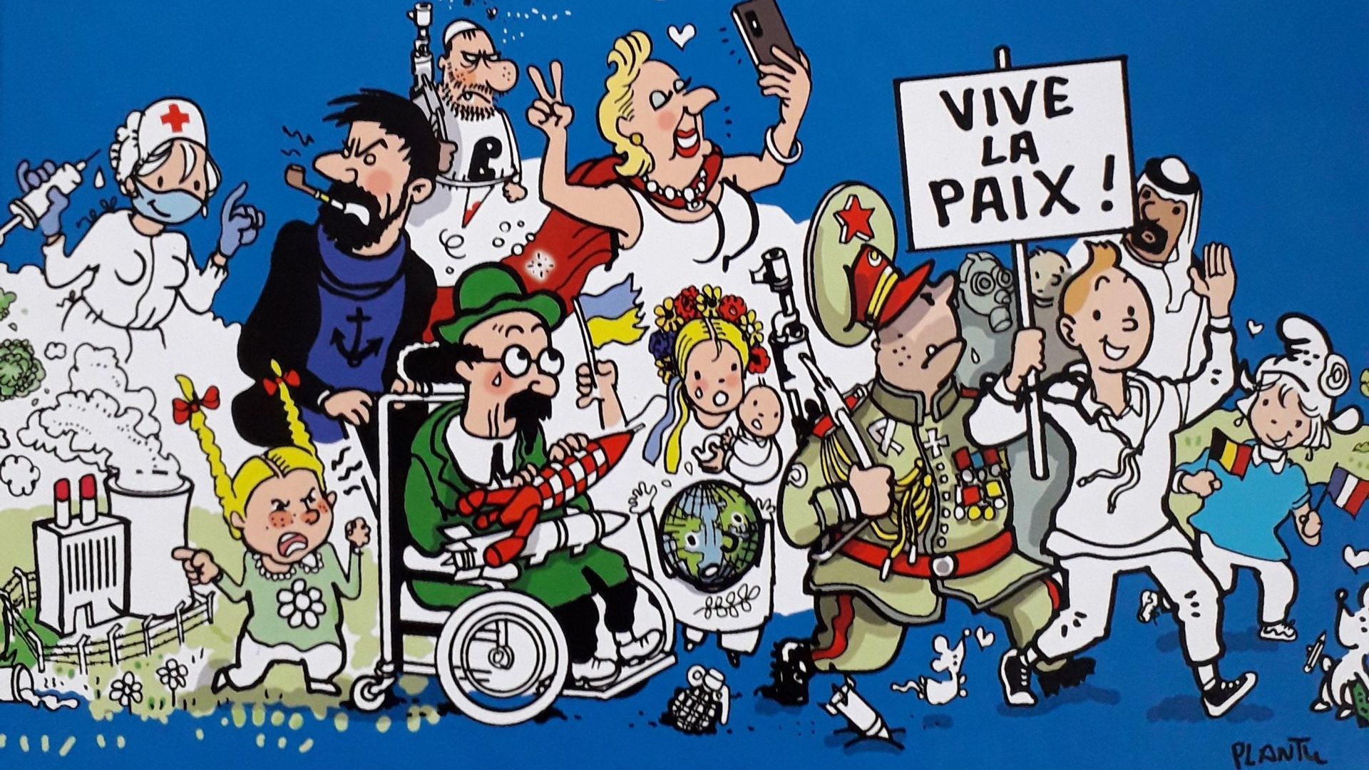 Tintin c'est l'aventure, Plantu, Hergé ... couverture