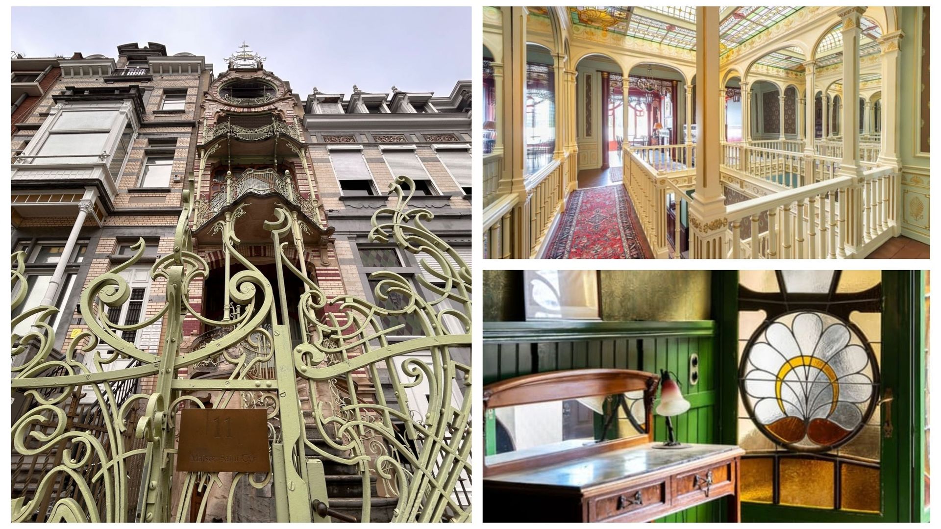Bruxelles : la maison Saint-Cyr, chef-d’œuvre de l’Art nouveau avec sa façade unique, est à vendre