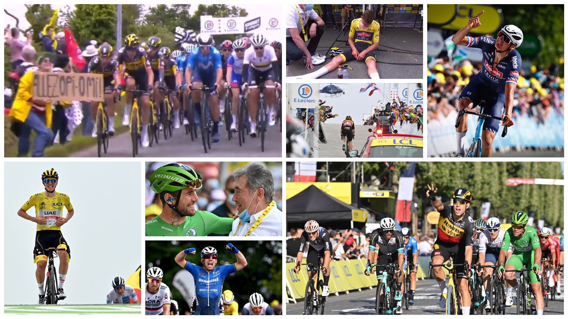 Opi-Omi, les larmes de van der Poel, les exploits de van Aert et Pogacar : le Tour de France en 10 images marquantes