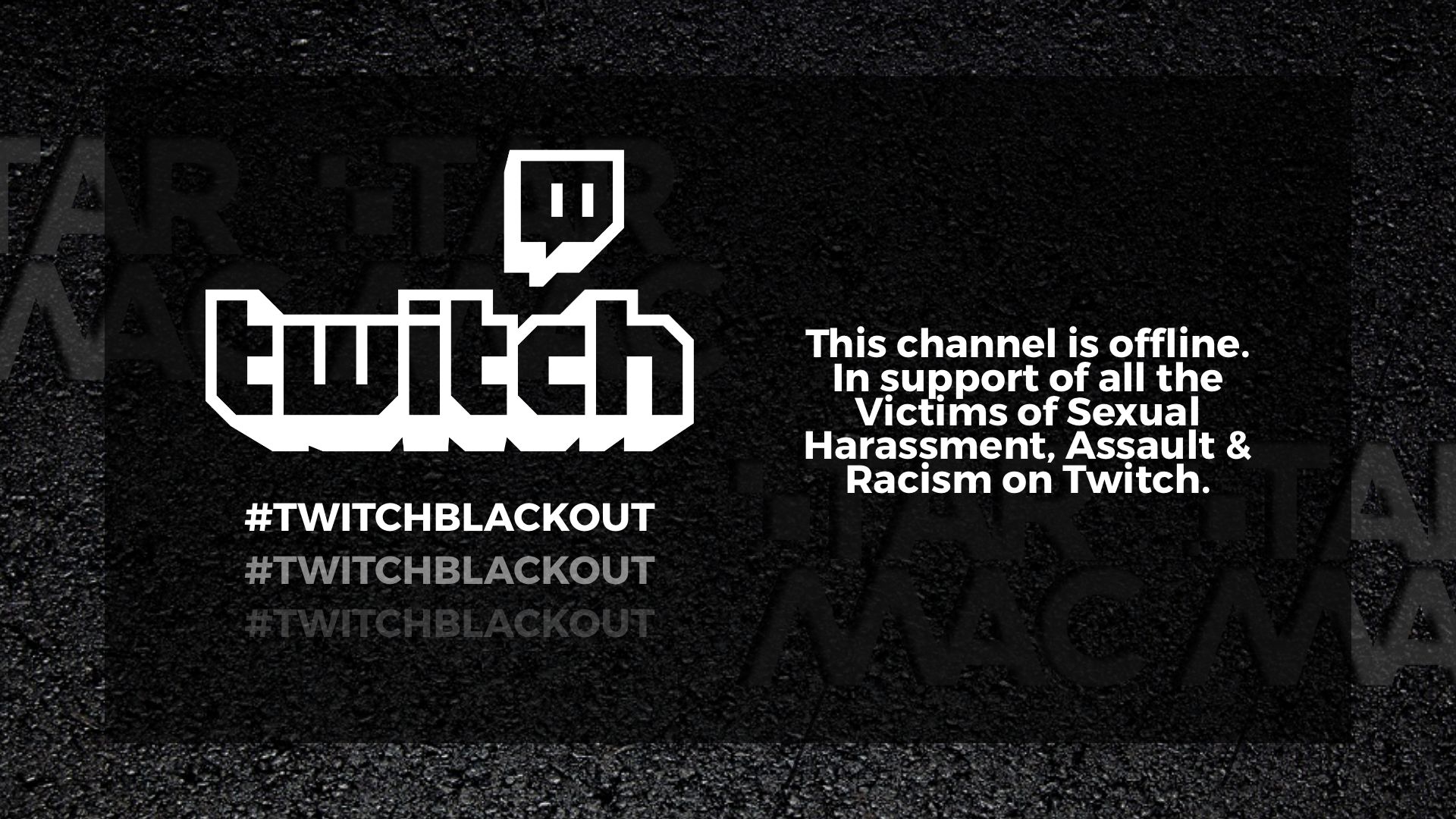 #TwitchBlackOut / Les streamers s'élèvent contre le harcèlement