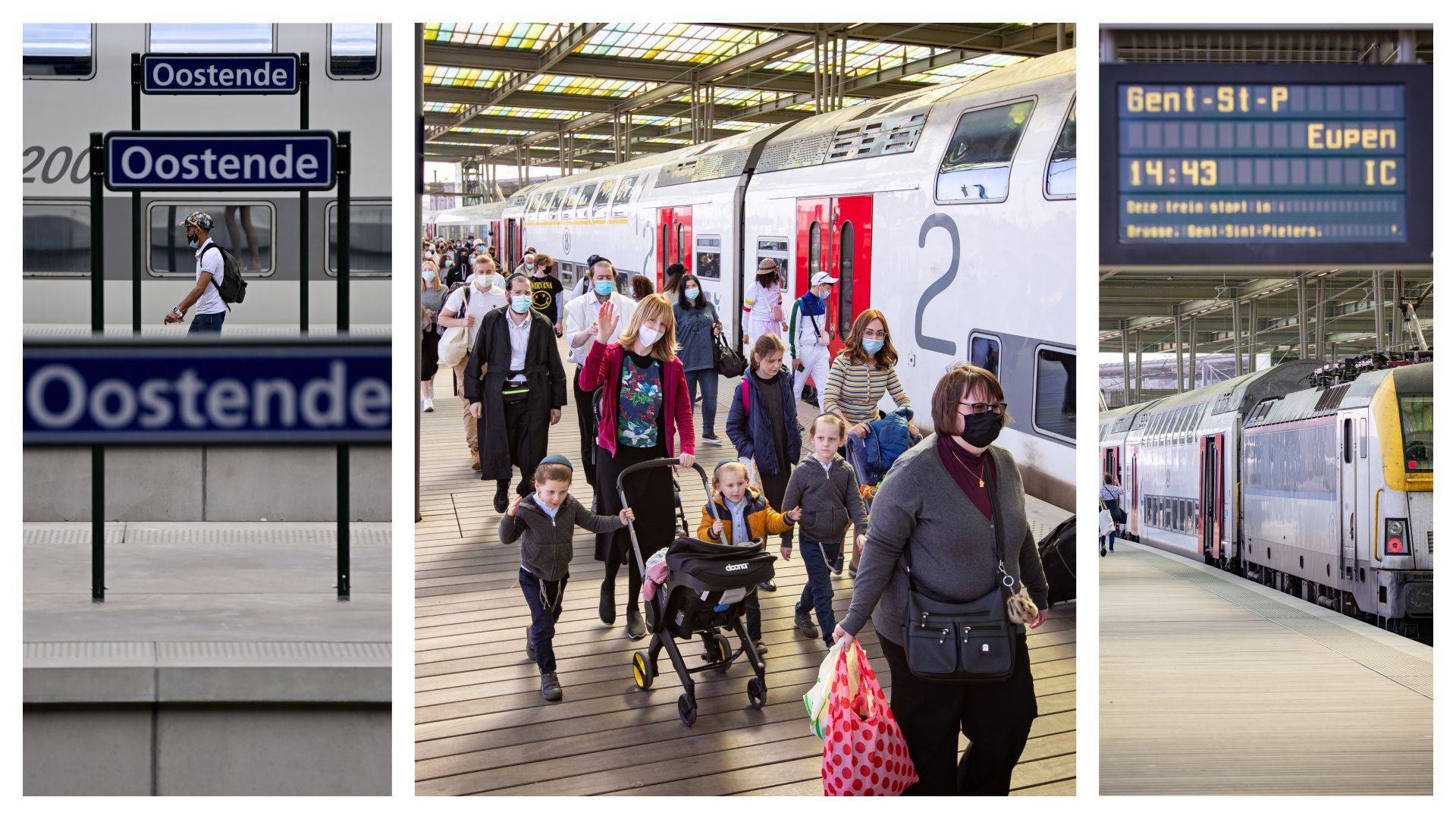 Trains de la SNCB en gare d’Ostende (illustration)