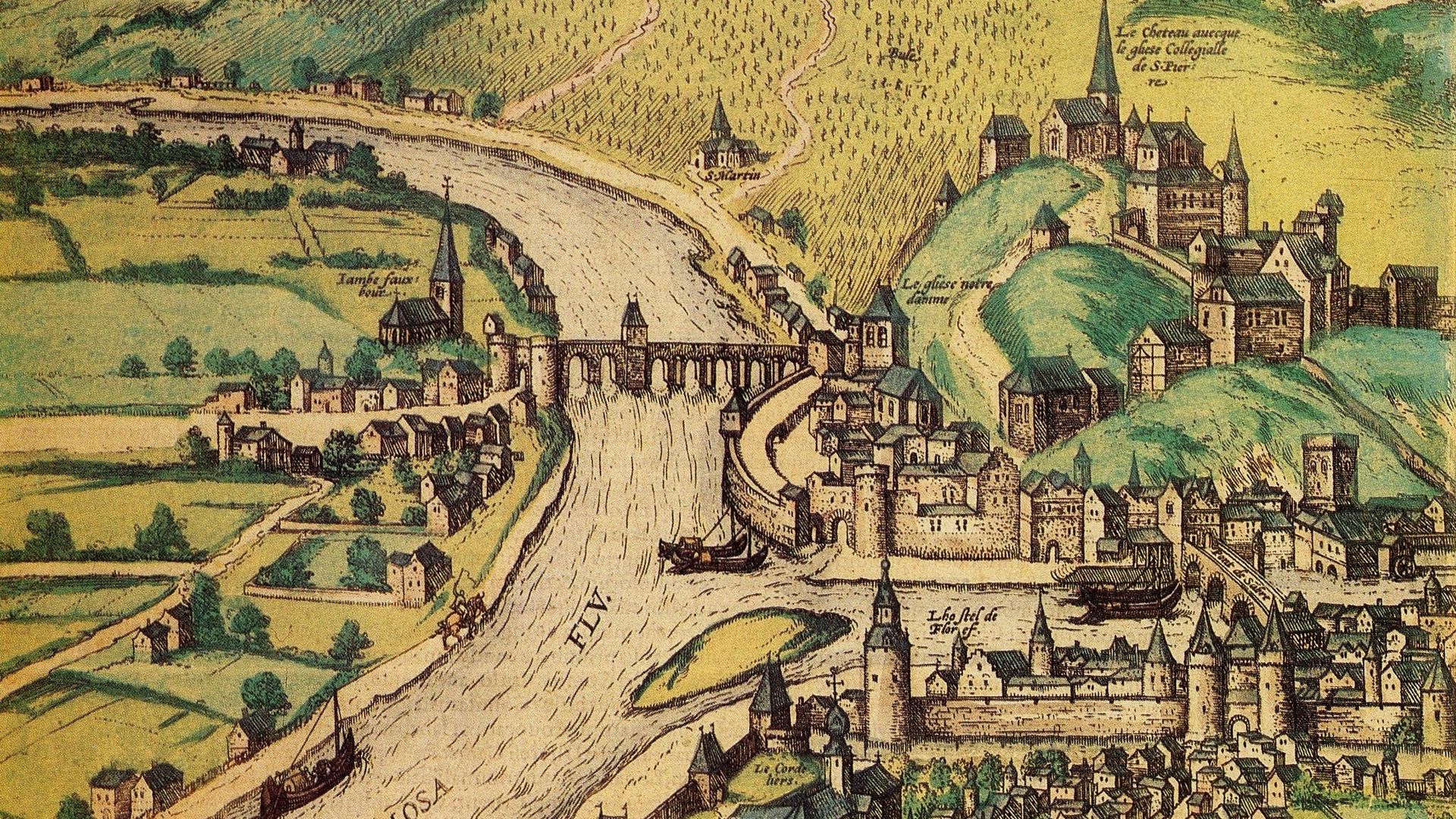 Le confluent vers 1575