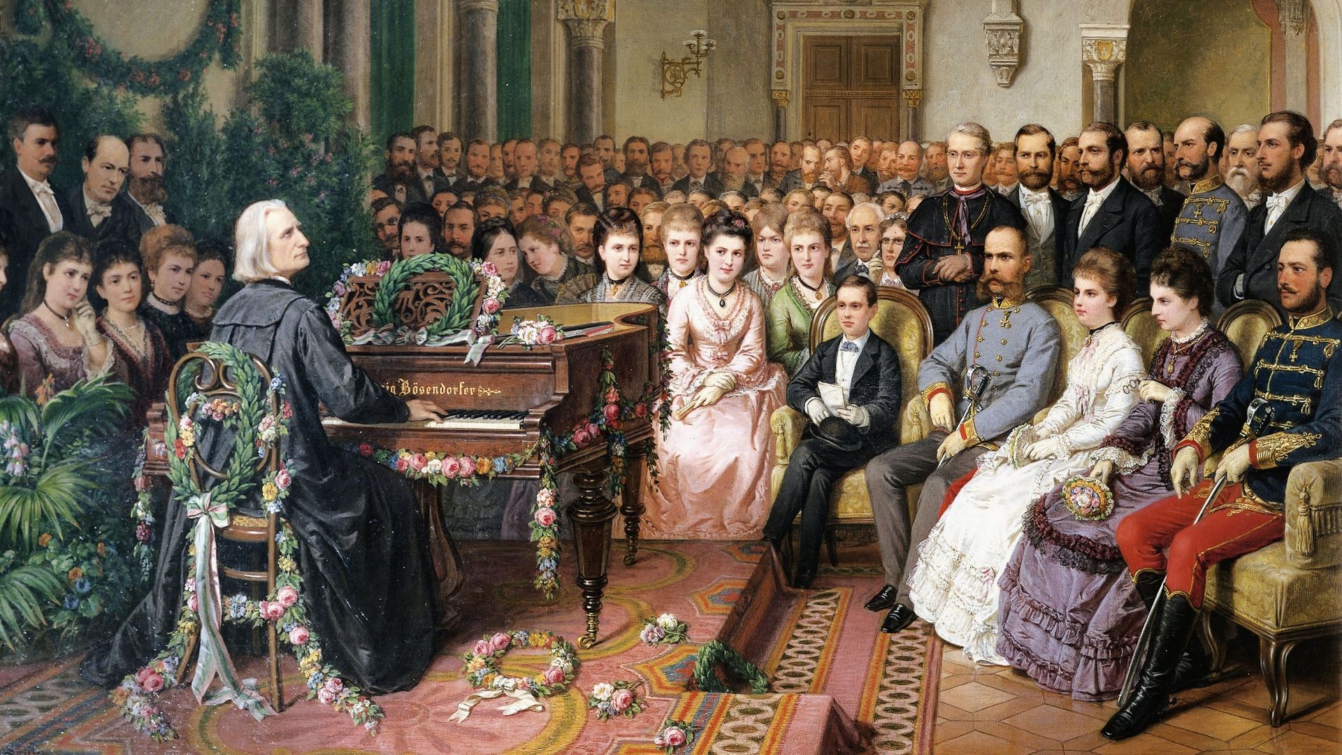Récital de Franz Liszt devant la famille impériale à Vienne