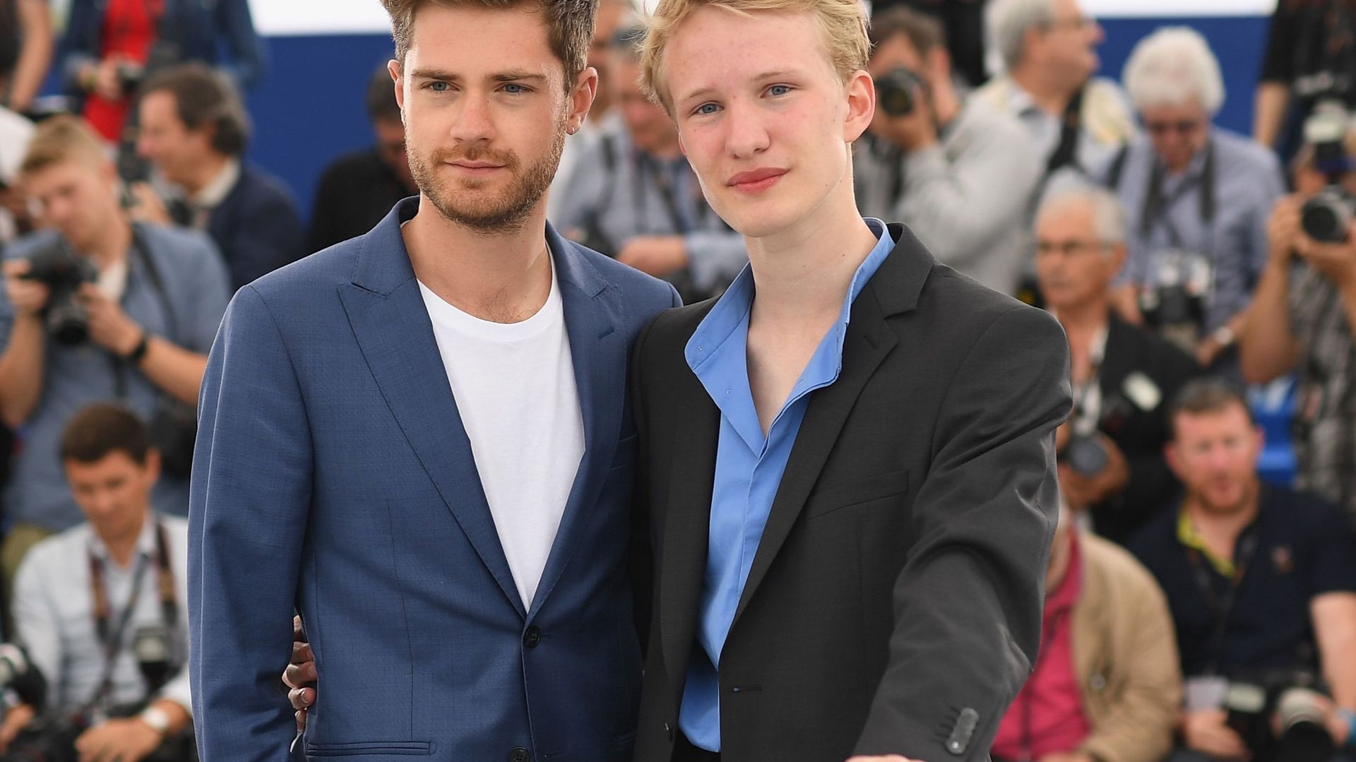 Lukas Dhont et son acteur principal, Victor Polster, pour Girl, Cannes 2018.