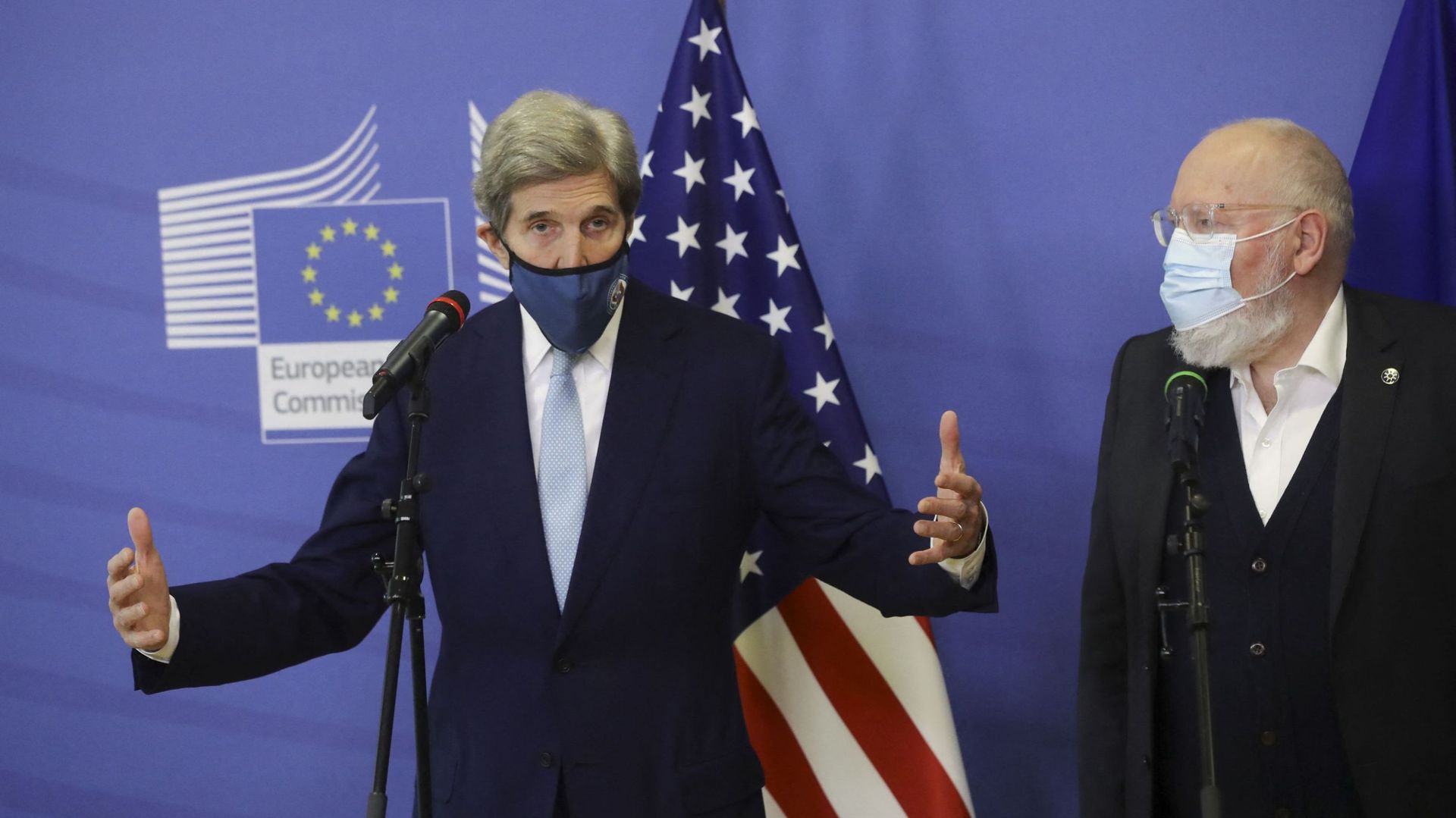 Après Londres, John Kerry était en visite officielle à Bruxelles, il se rendra à Paris ce mercredi. 