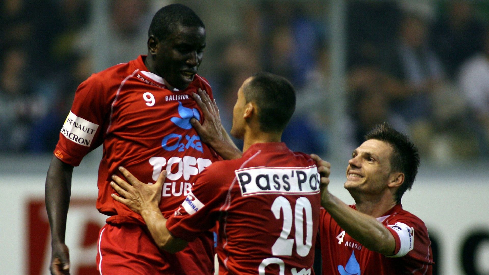 Autographe DEMBA BA-Excelsior Mouscron-Nat.SENEGAL-Rouen/Chelsea FC-IN