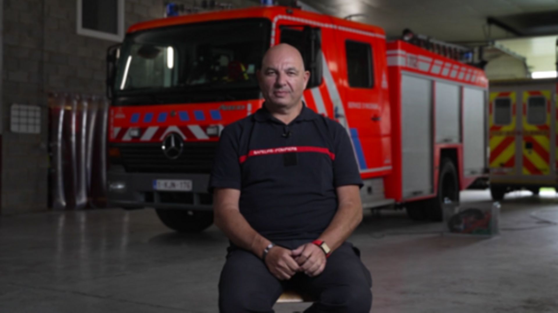 Tino Saitta, sapeur-pompier à Charleroi