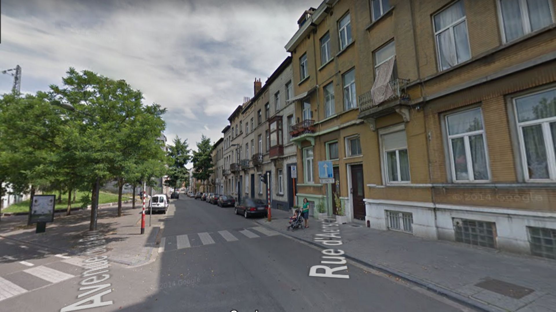 La partie de la rue d'Aerschot comprise entre la rue des Palais et l'avenue de la Reine, sans lieu de prostitution.